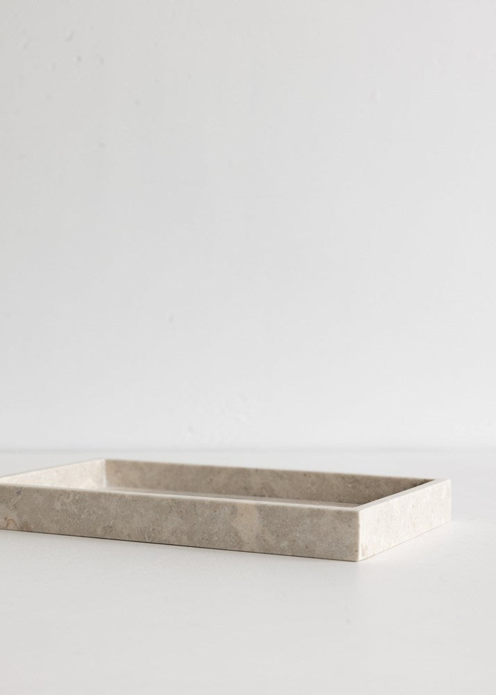 Jiro Marble Tray / Cream