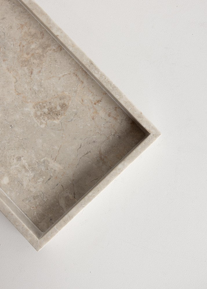Jiro Marble Tray / Cream