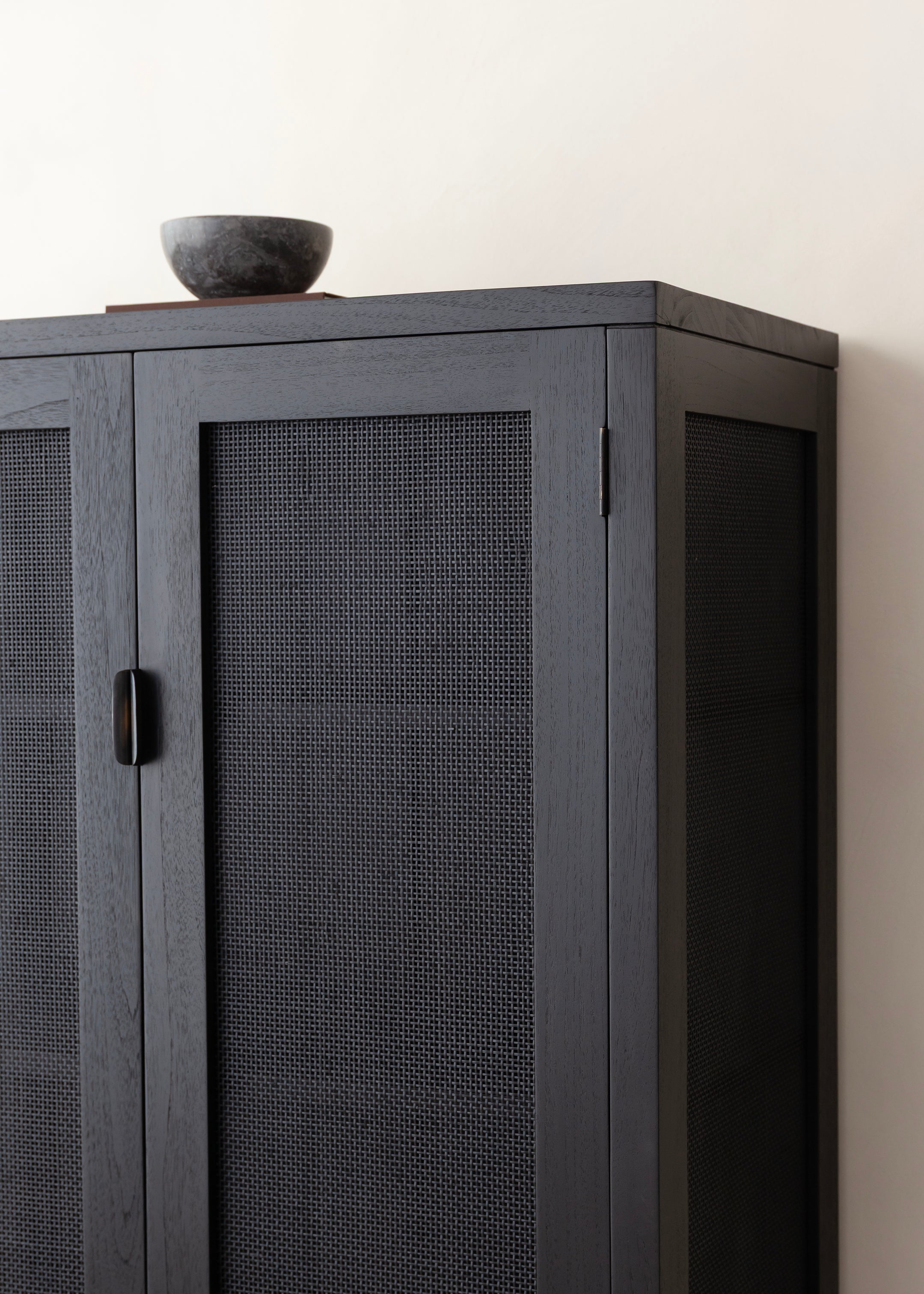 Alba Teak Cabinet / Black