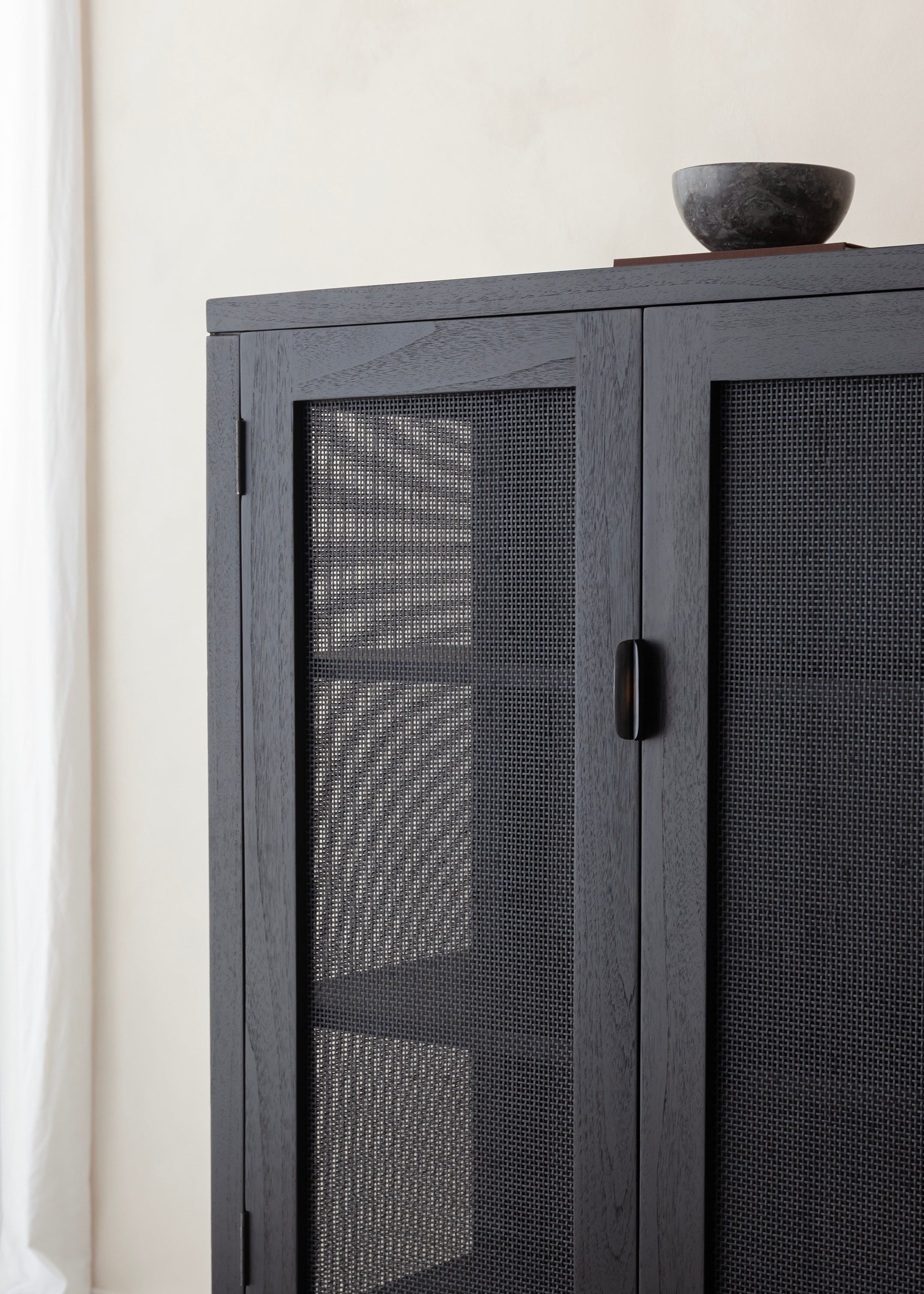 Alba Teak Cabinet / Black