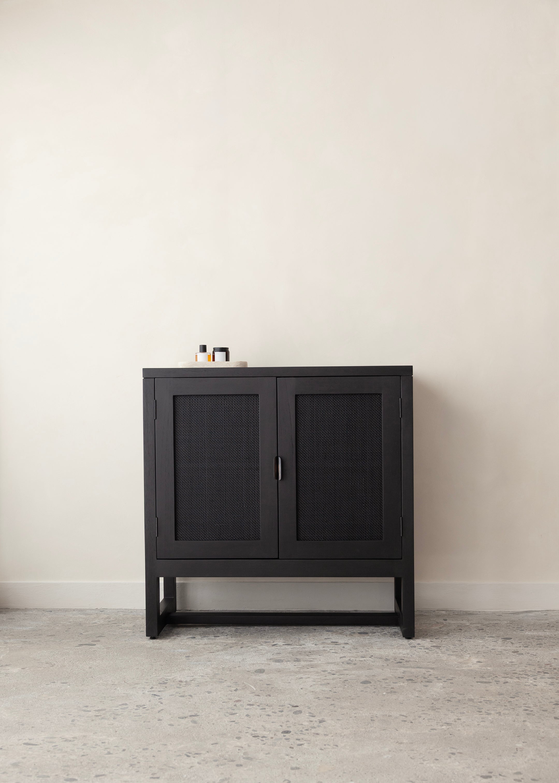 Alba Teak Cabinet / Black