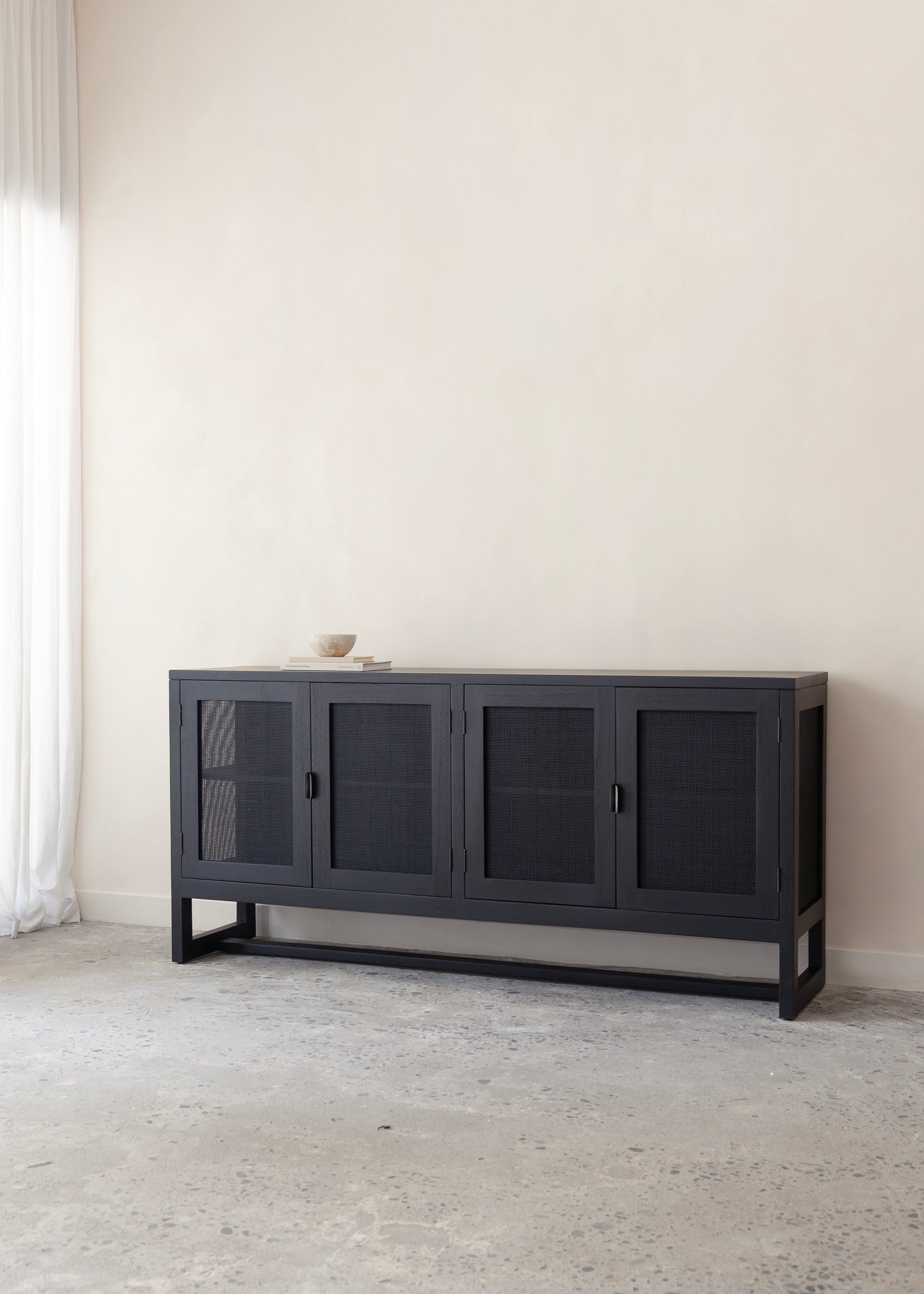 Alba Teak Sideboard / Black