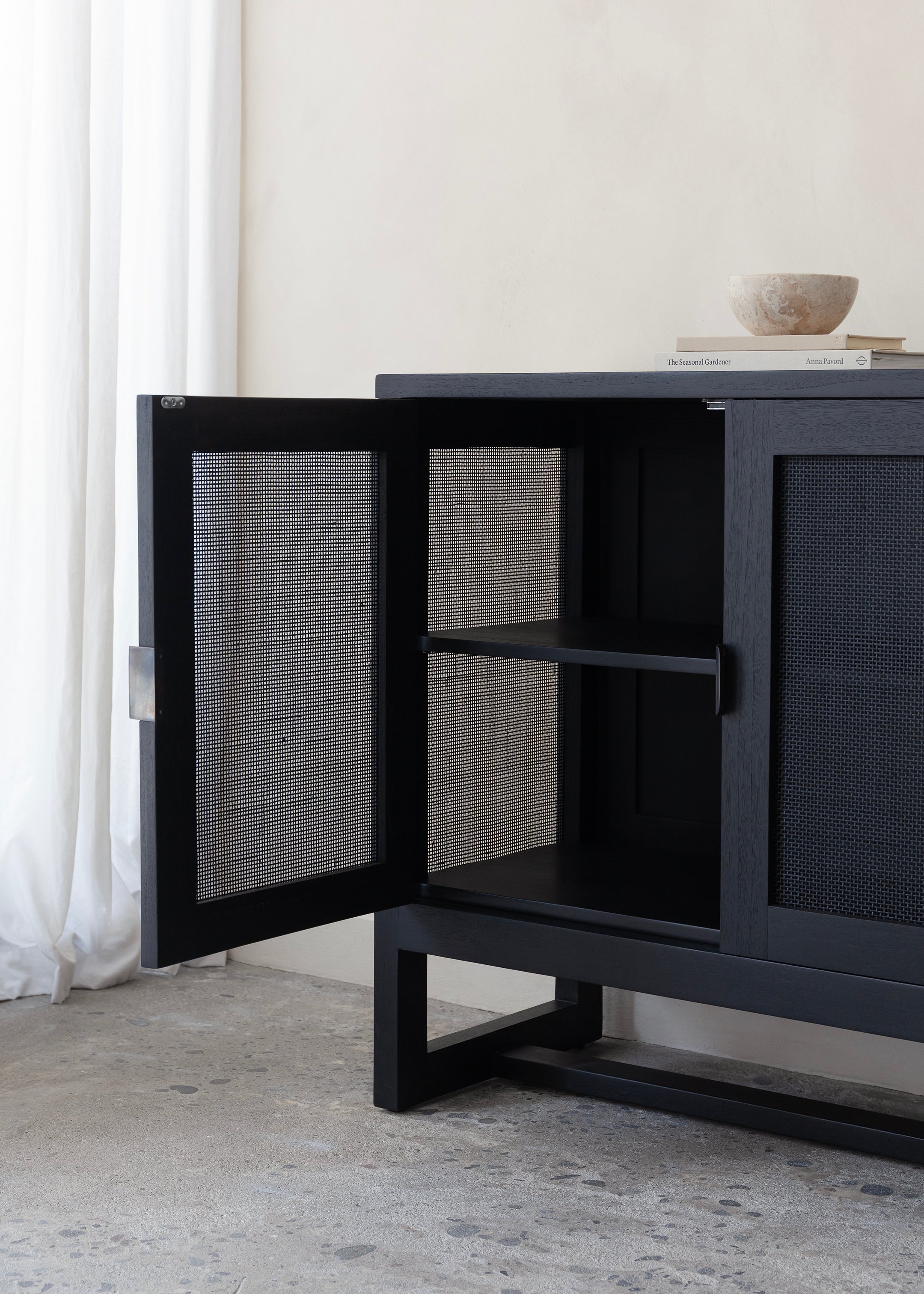 Alba Teak Sideboard / Black