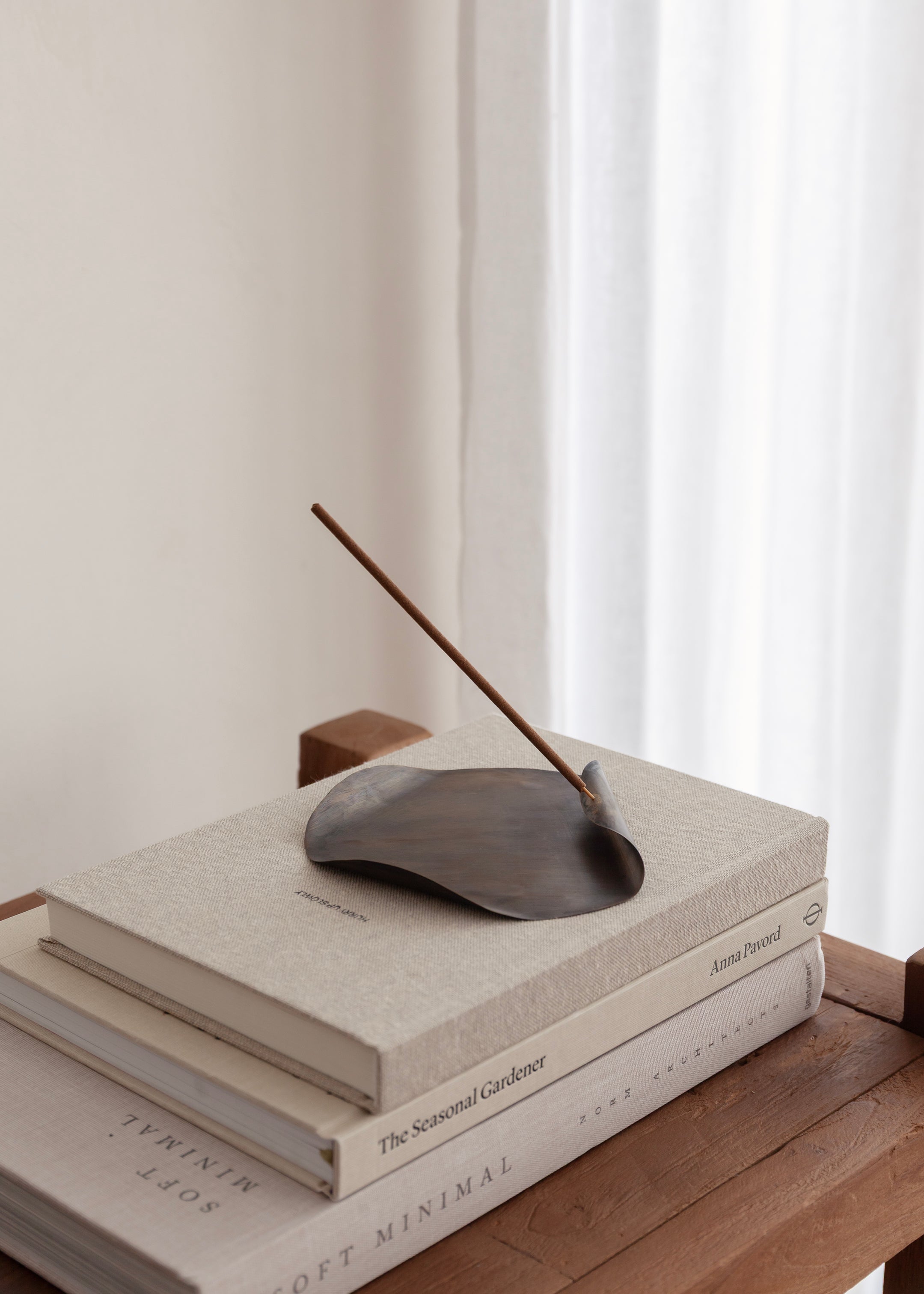 Bulan Brass Incense Holder