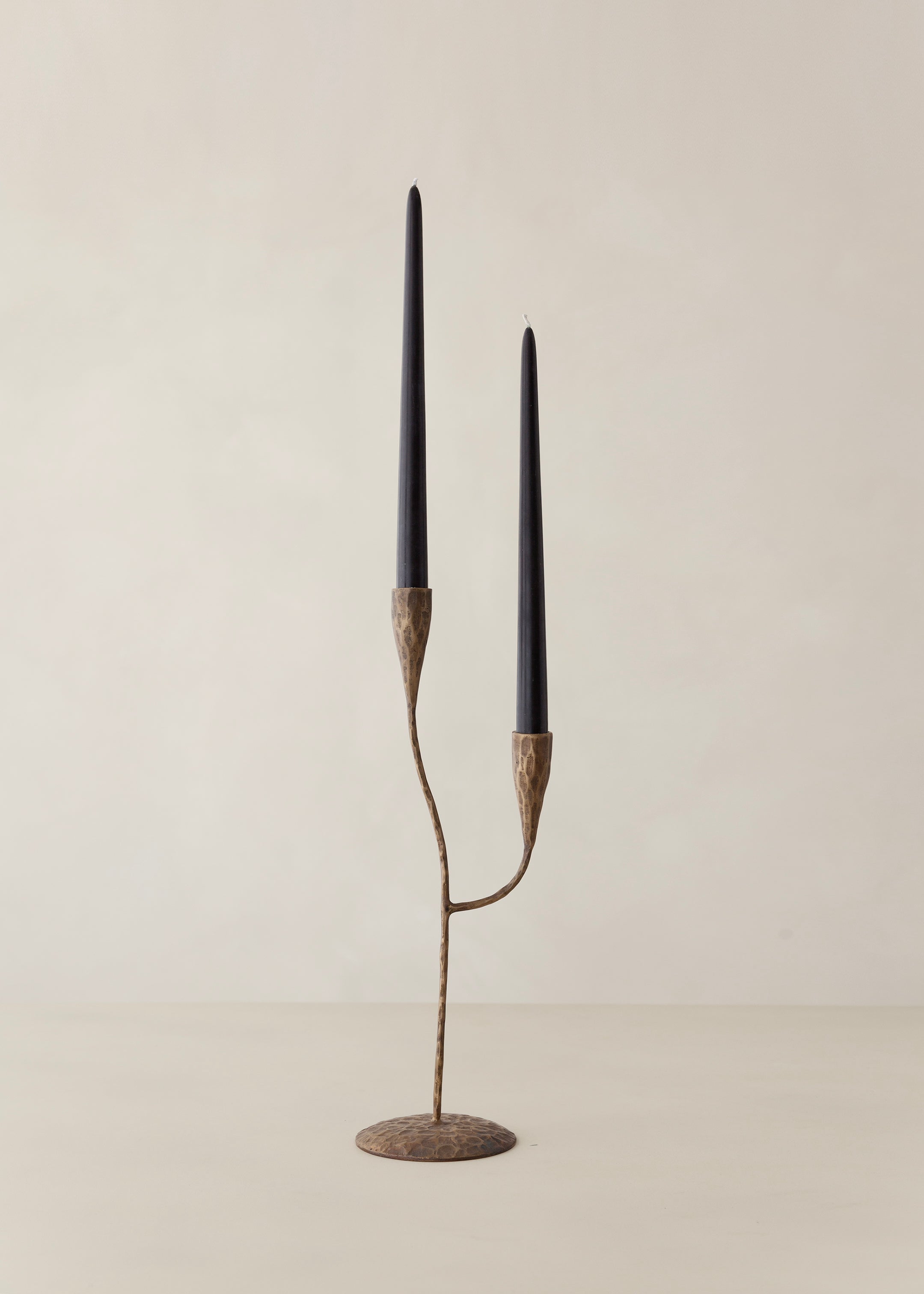 Calla Candle Holder / Antique Gold