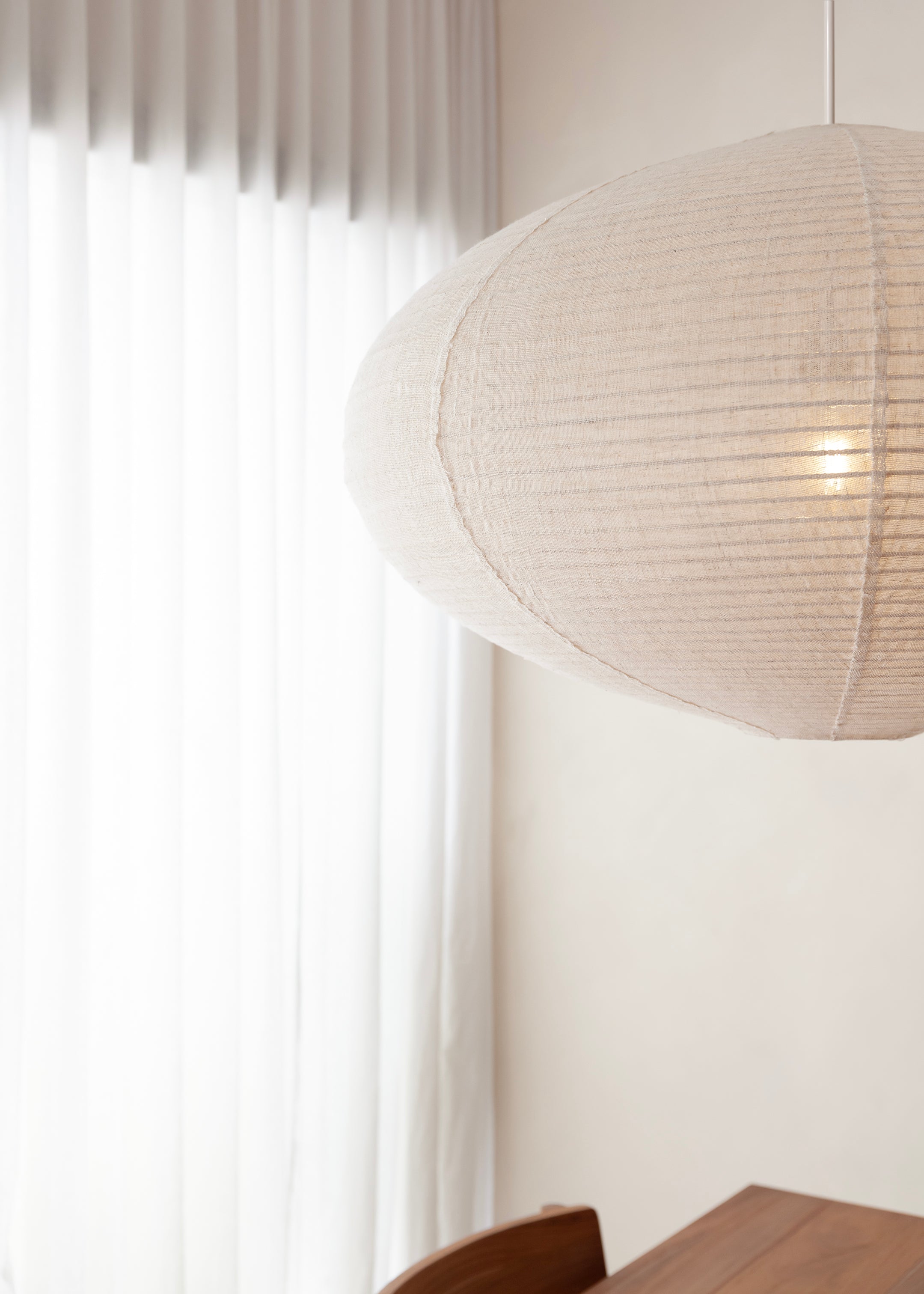 Celia Linen Lantern / Natural