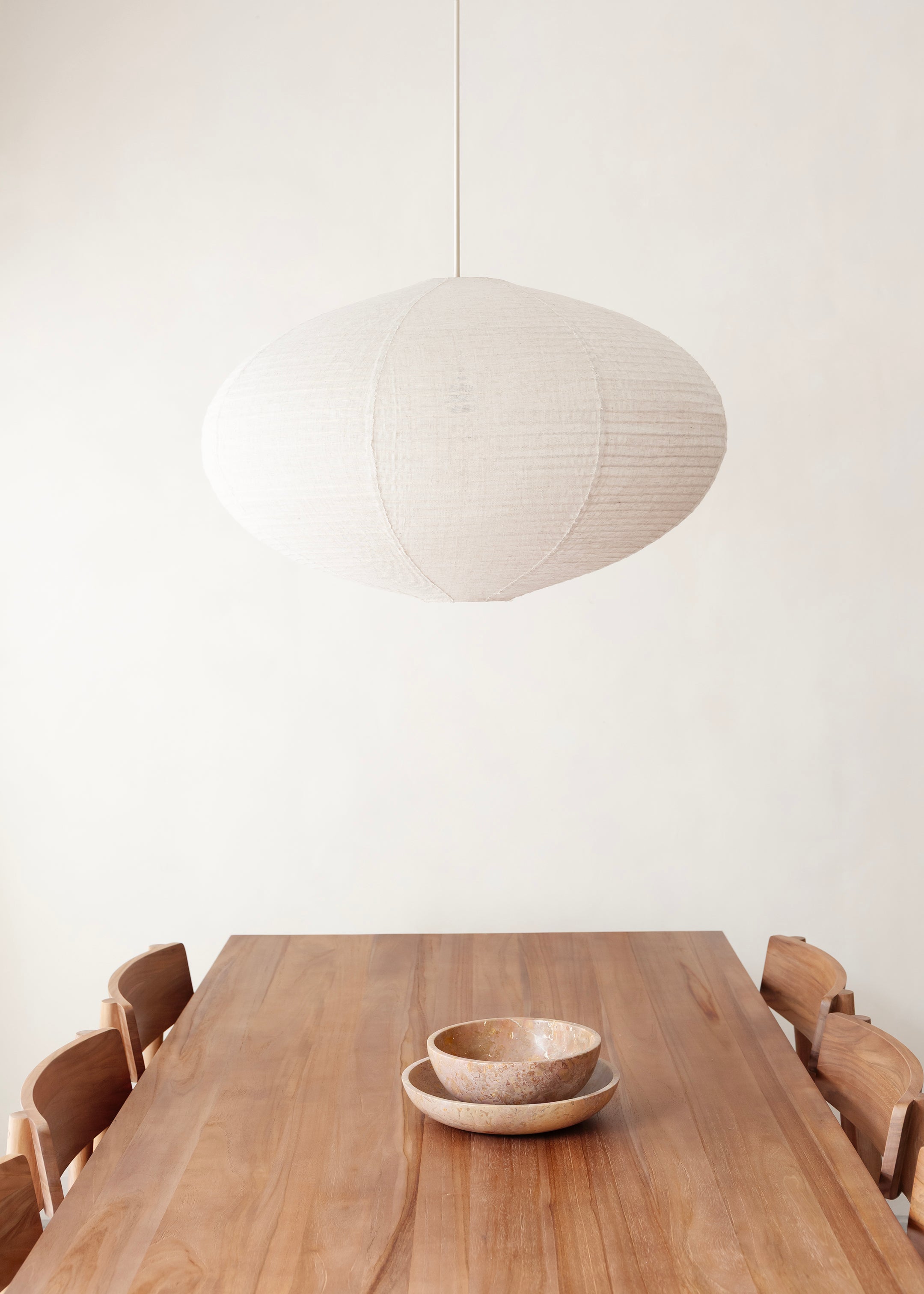 Celia Linen Lantern / Natural