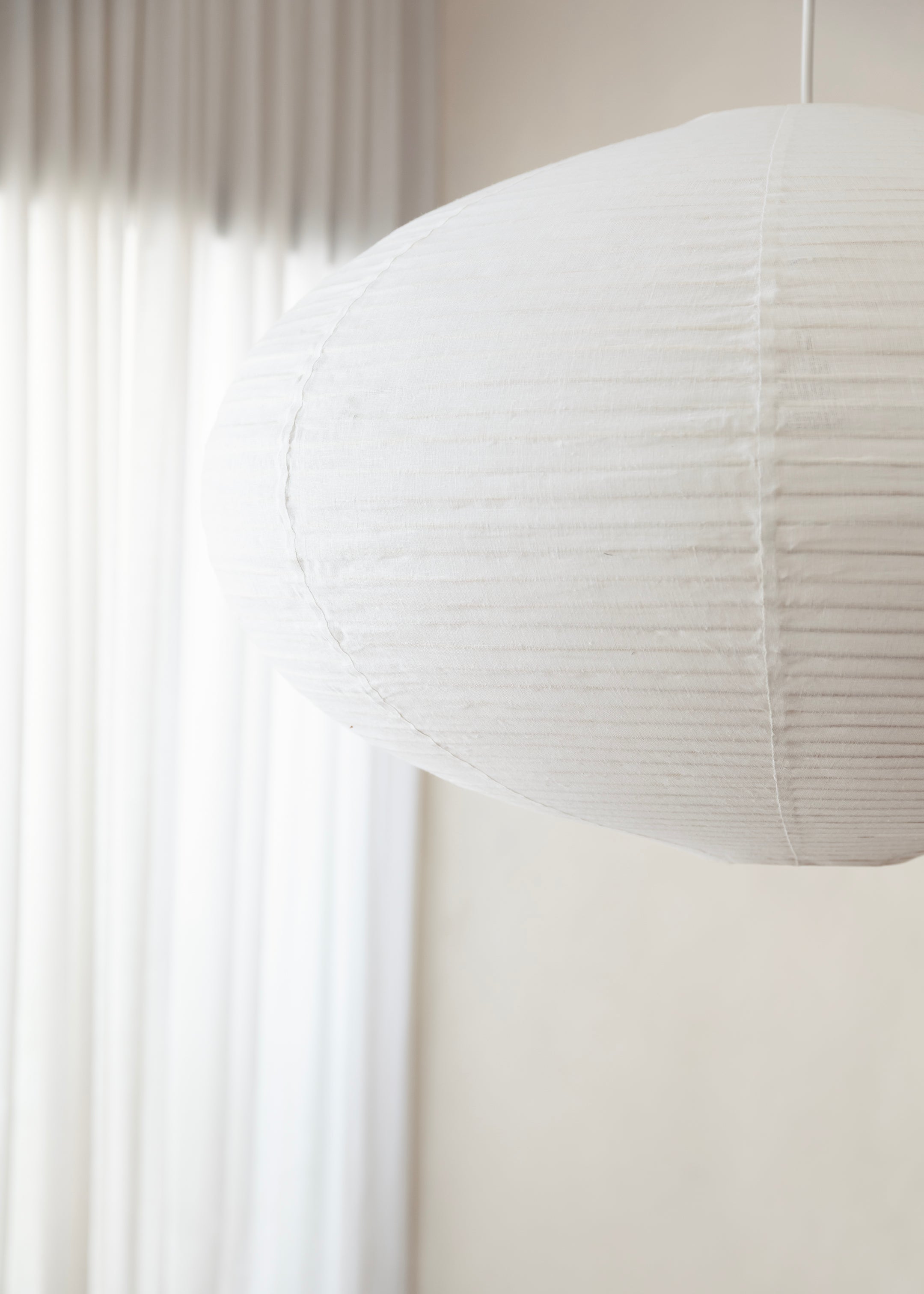 Celia Linen Lantern / Off White