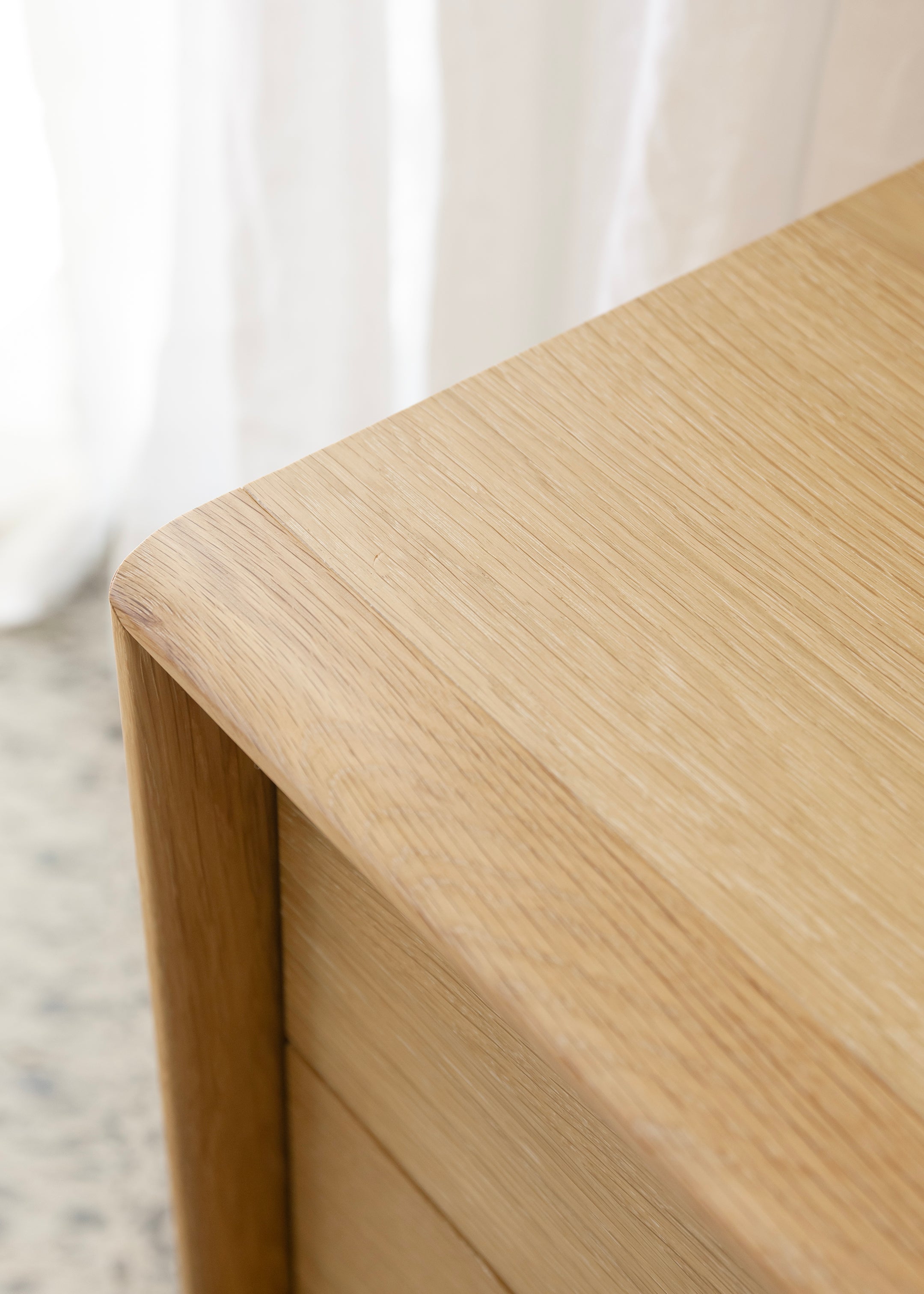 Copenhagen 2 Drawer Bedside Table / Oak
