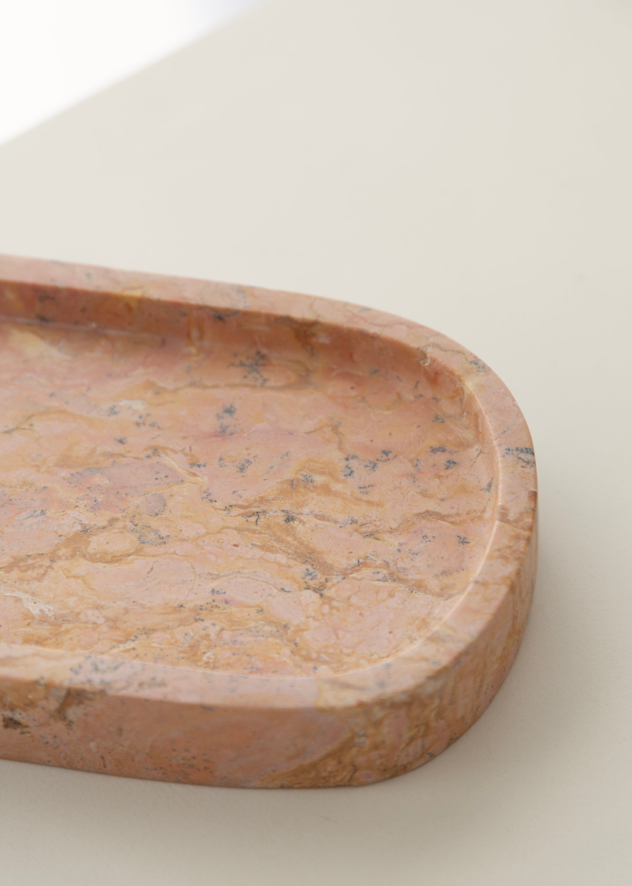 Eka Marble Tray / Pink Taupe