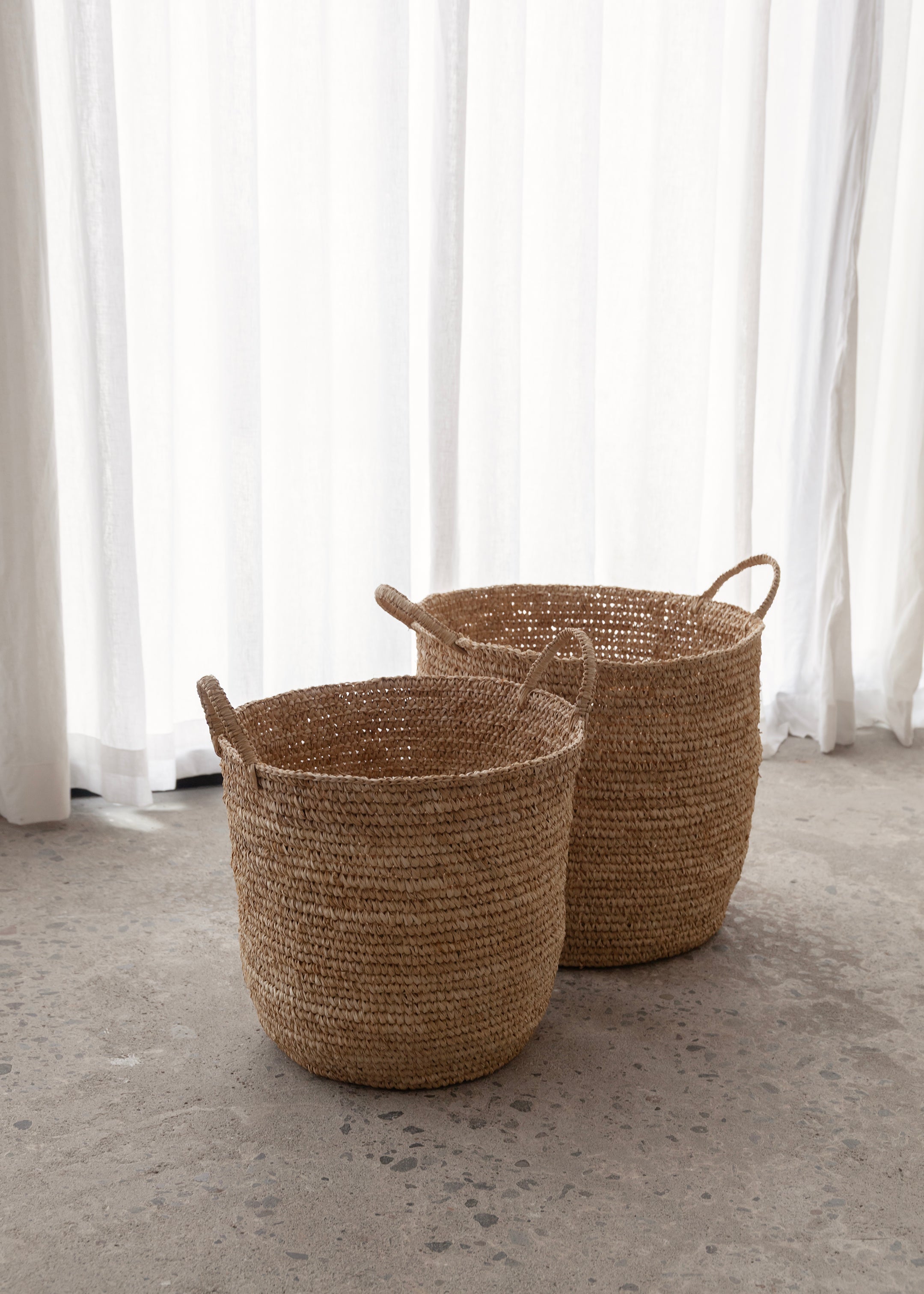 Elsa Sisal Basket Set Of 2 / Natural