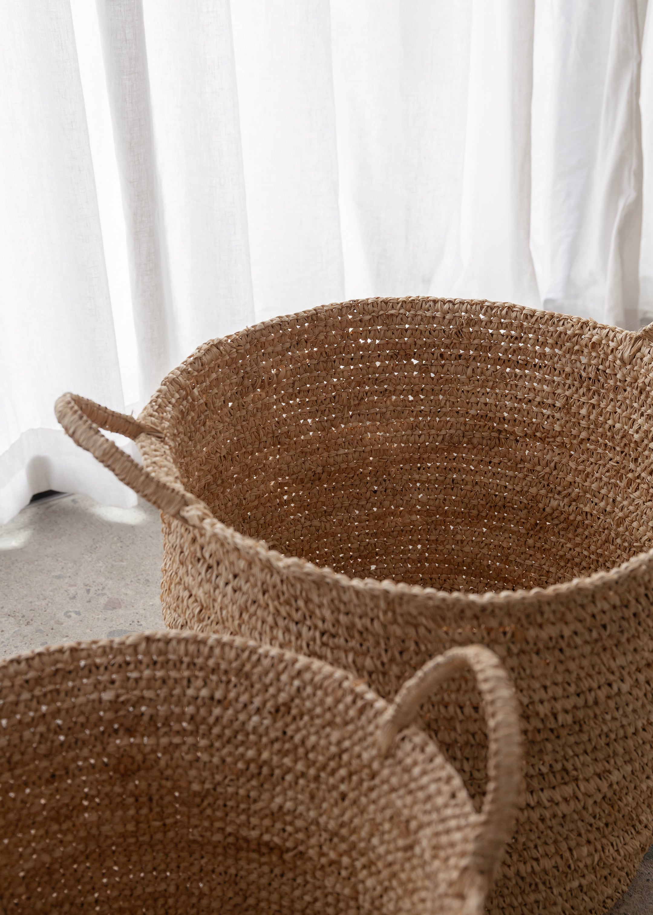 Elsa Sisal Basket Set Of 2 / Natural