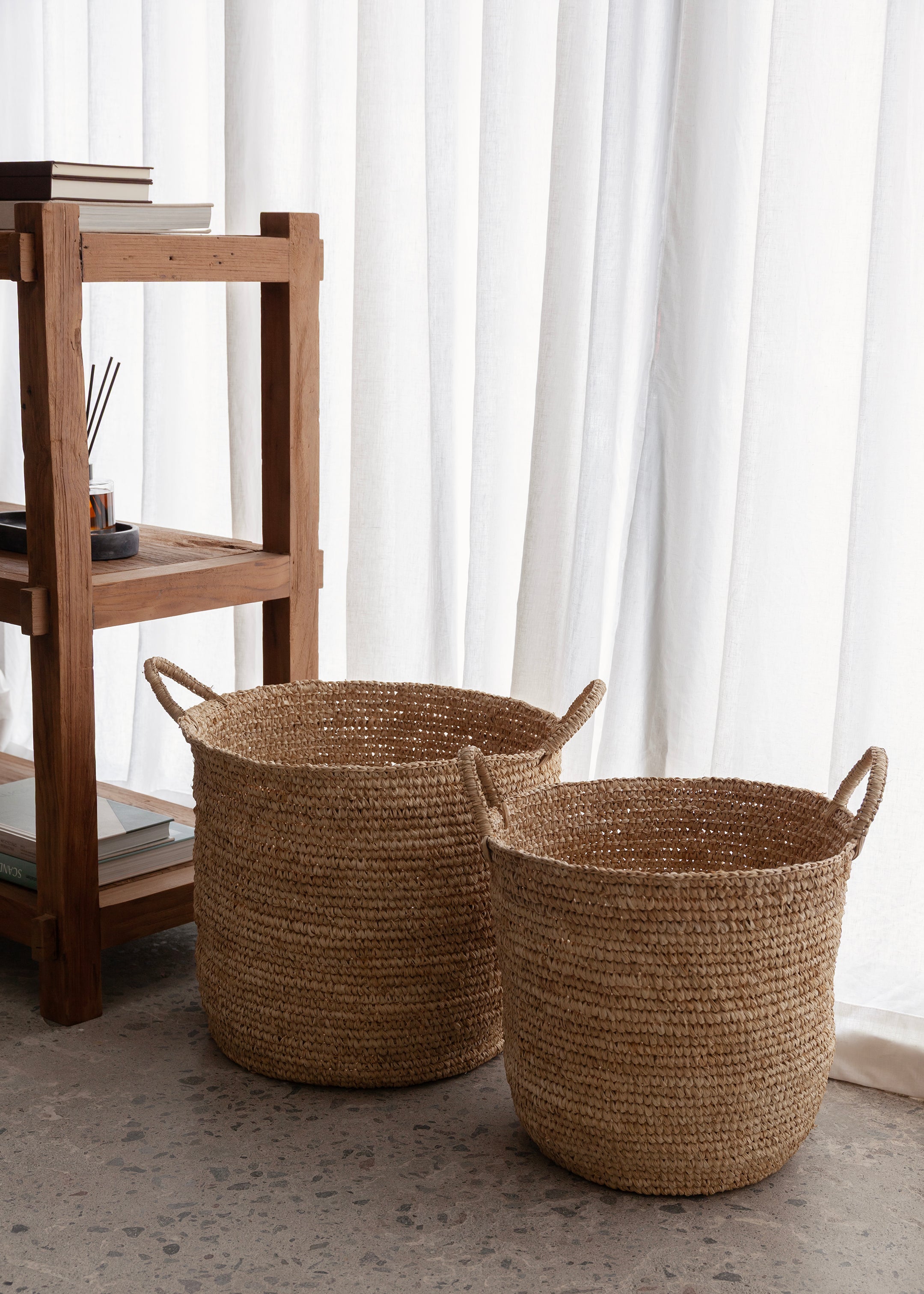 Elsa Sisal Basket Set Of 2 / Natural