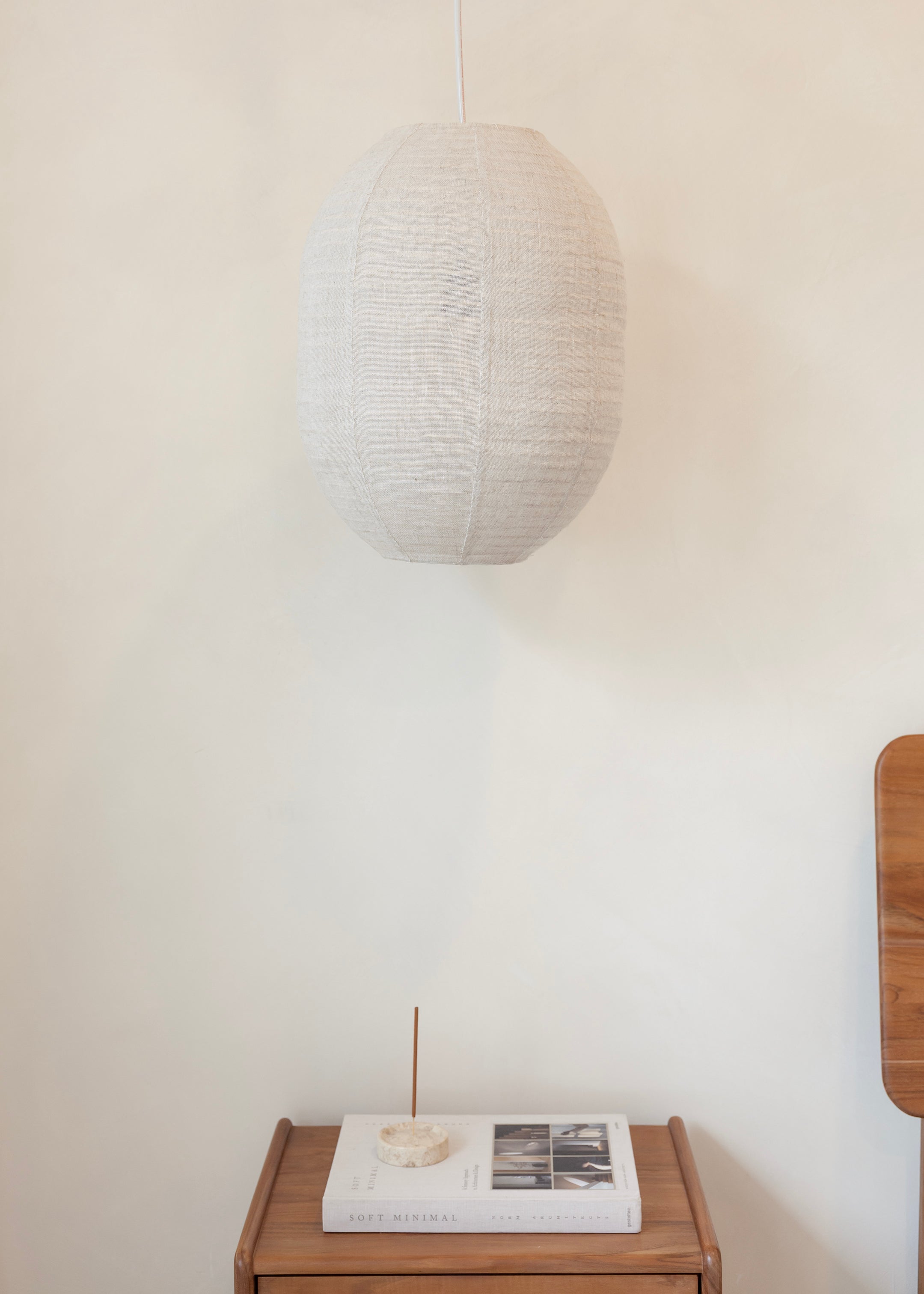 Elva Linen Lantern / Natural
