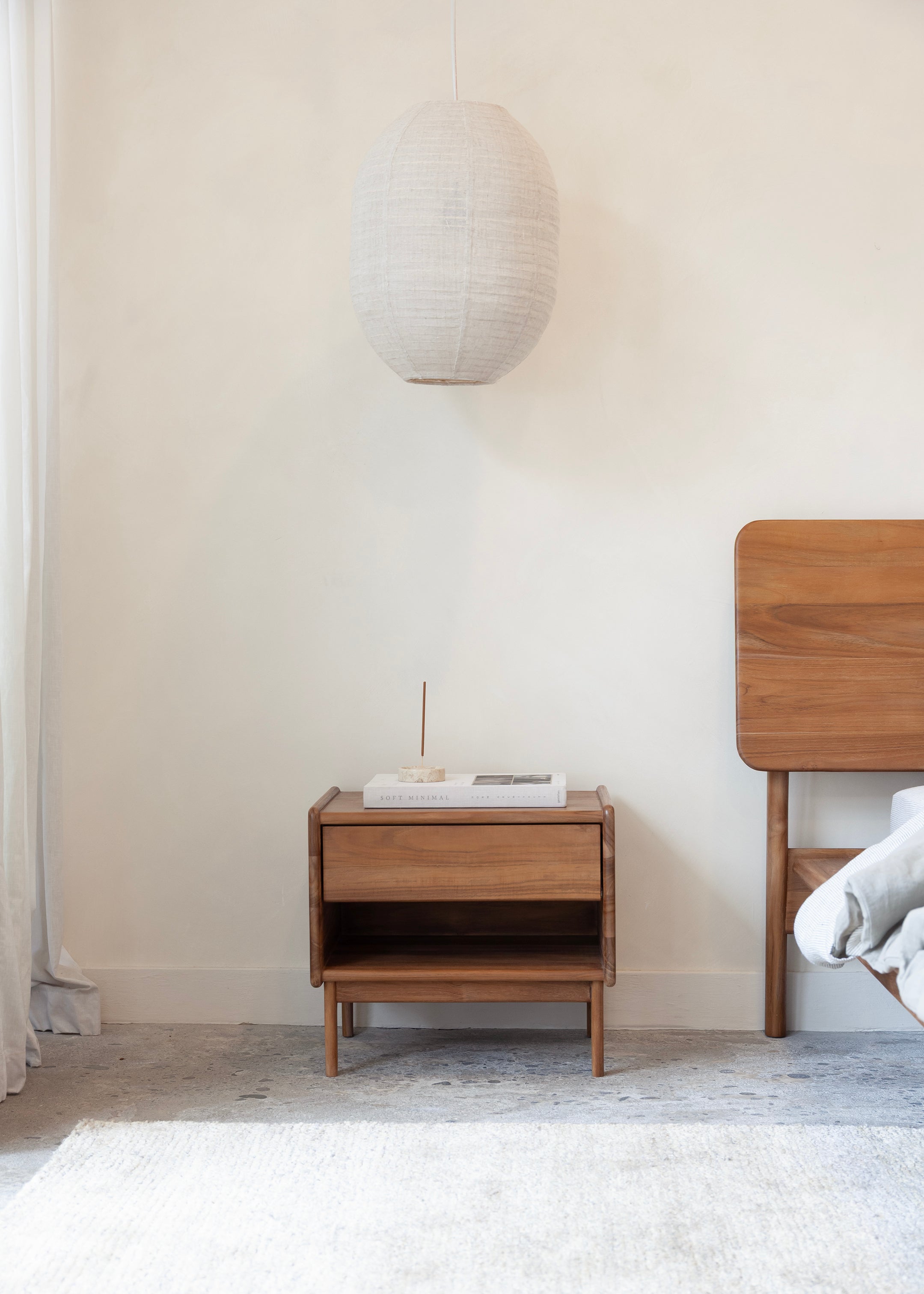 Elva Linen Lantern / Natural
