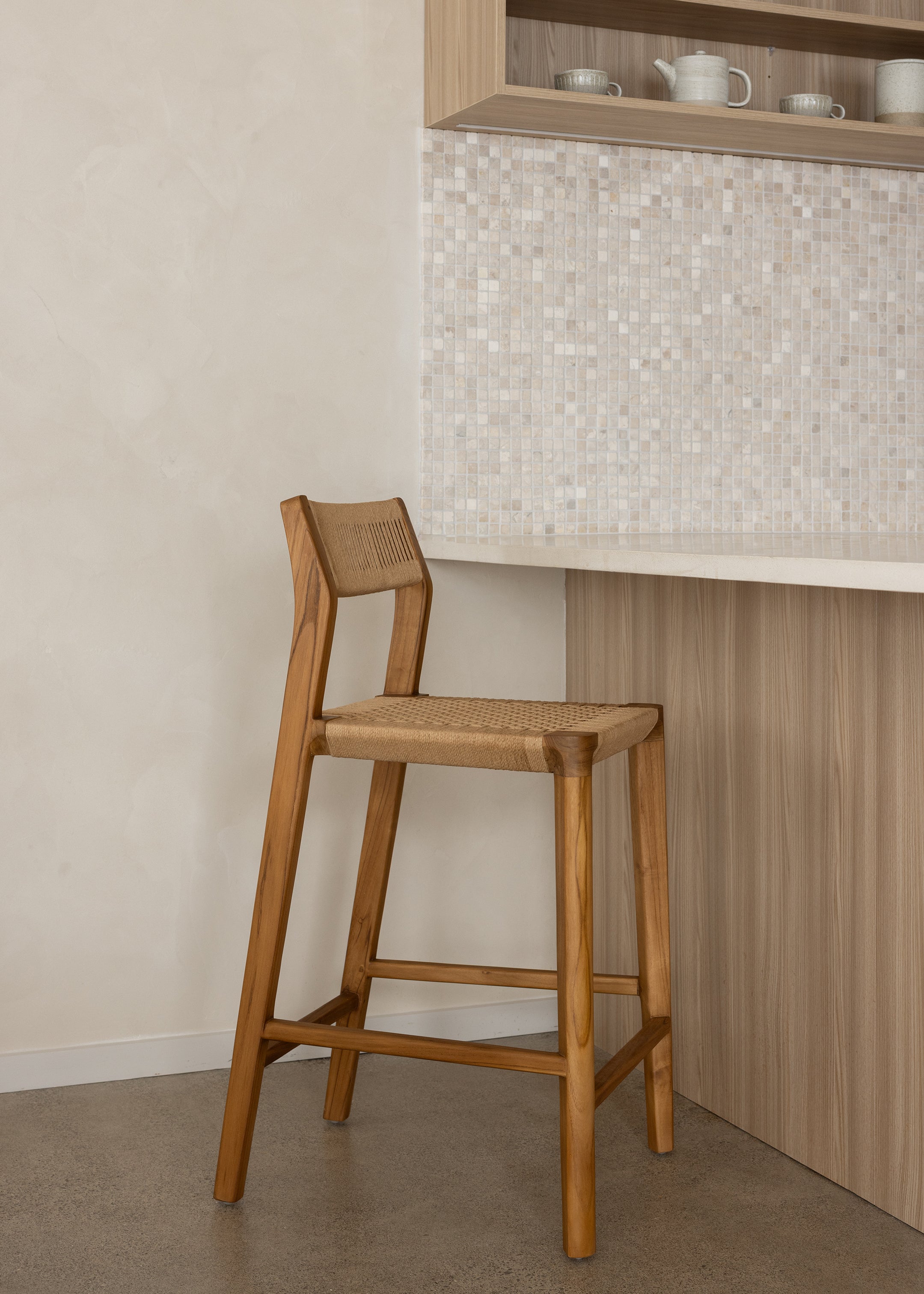 Glide Luxe Stool / Natural Loom
