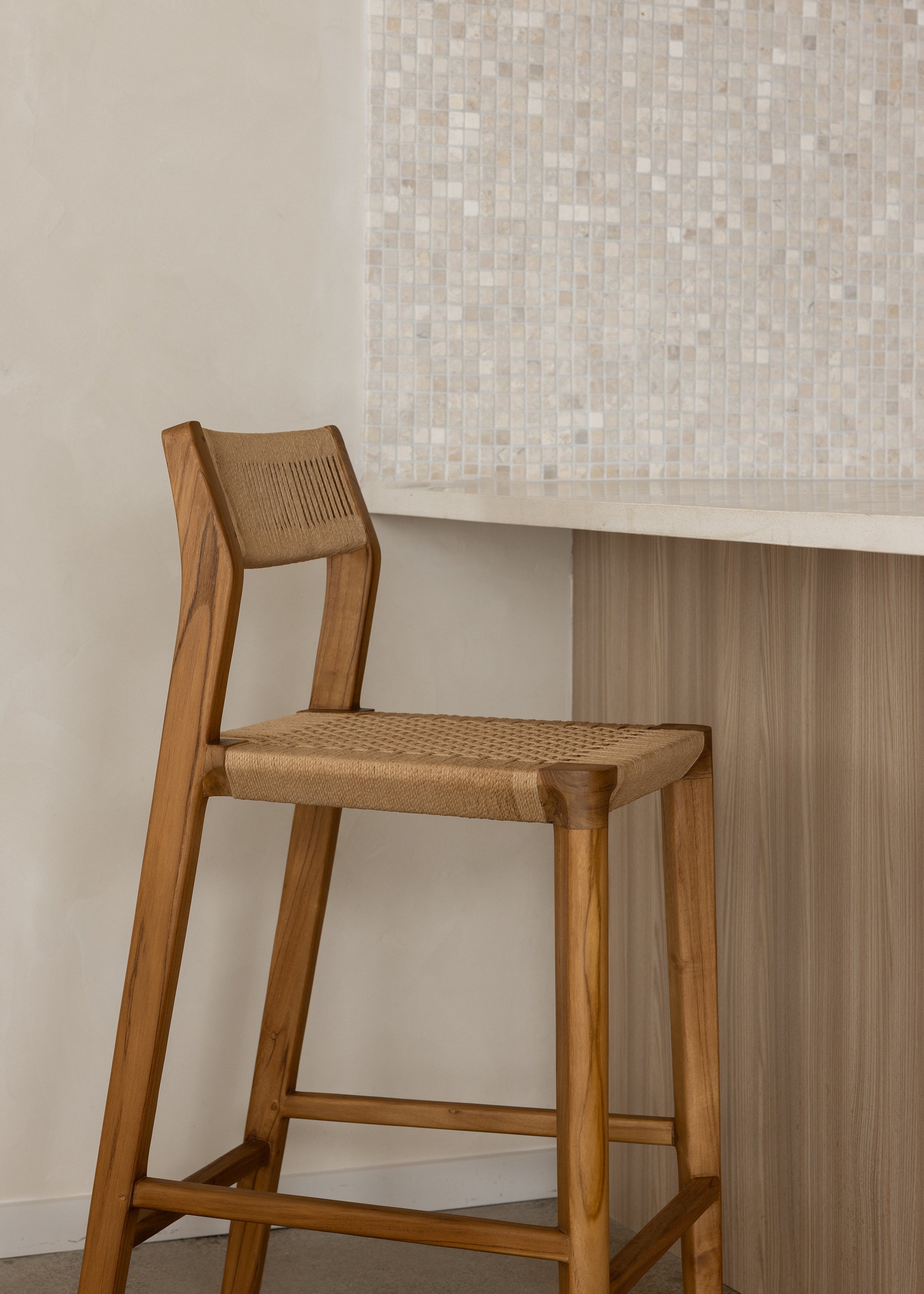 Glide Luxe Stool / Natural Loom