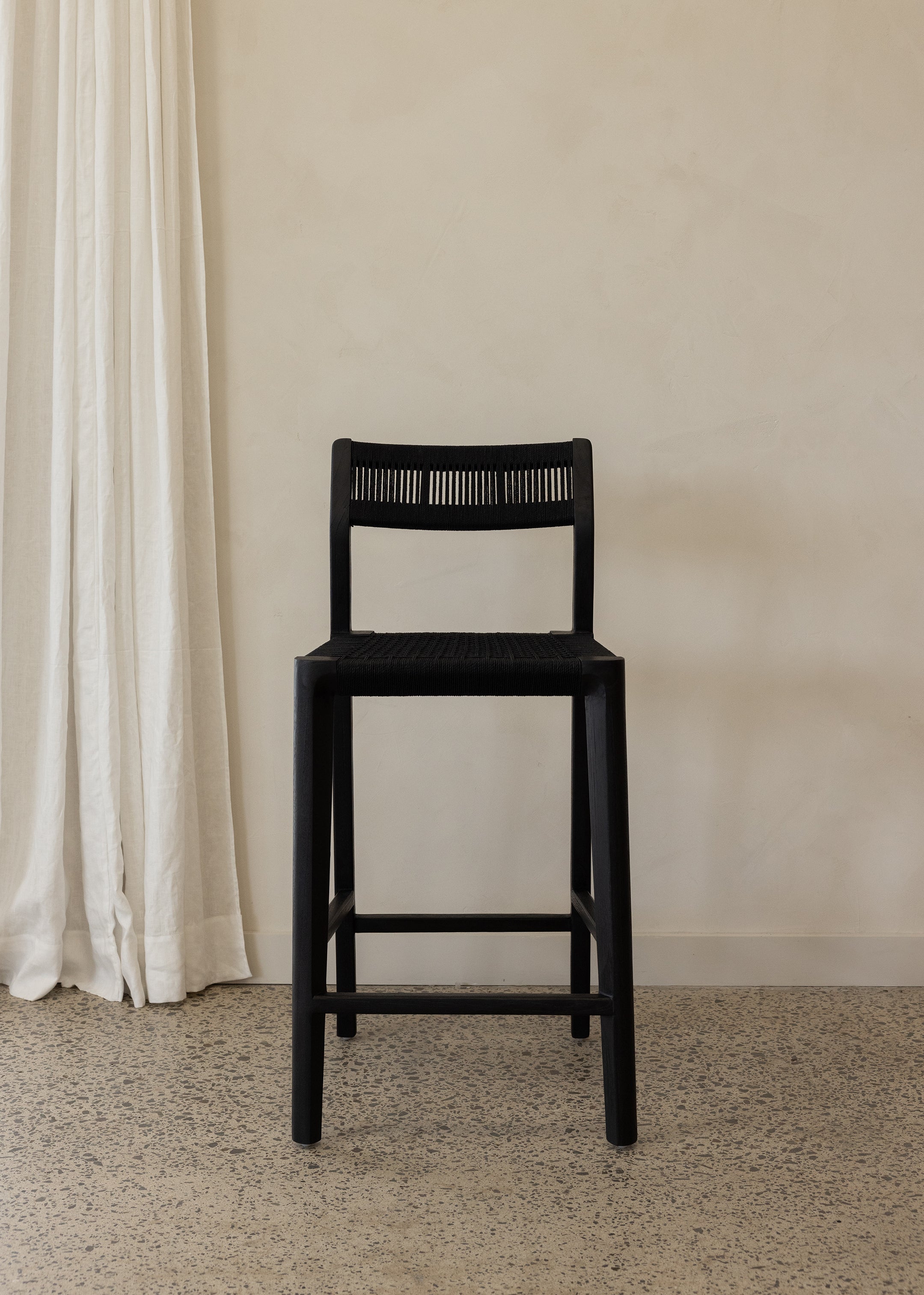 Glide Luxe Stool / Black Loom