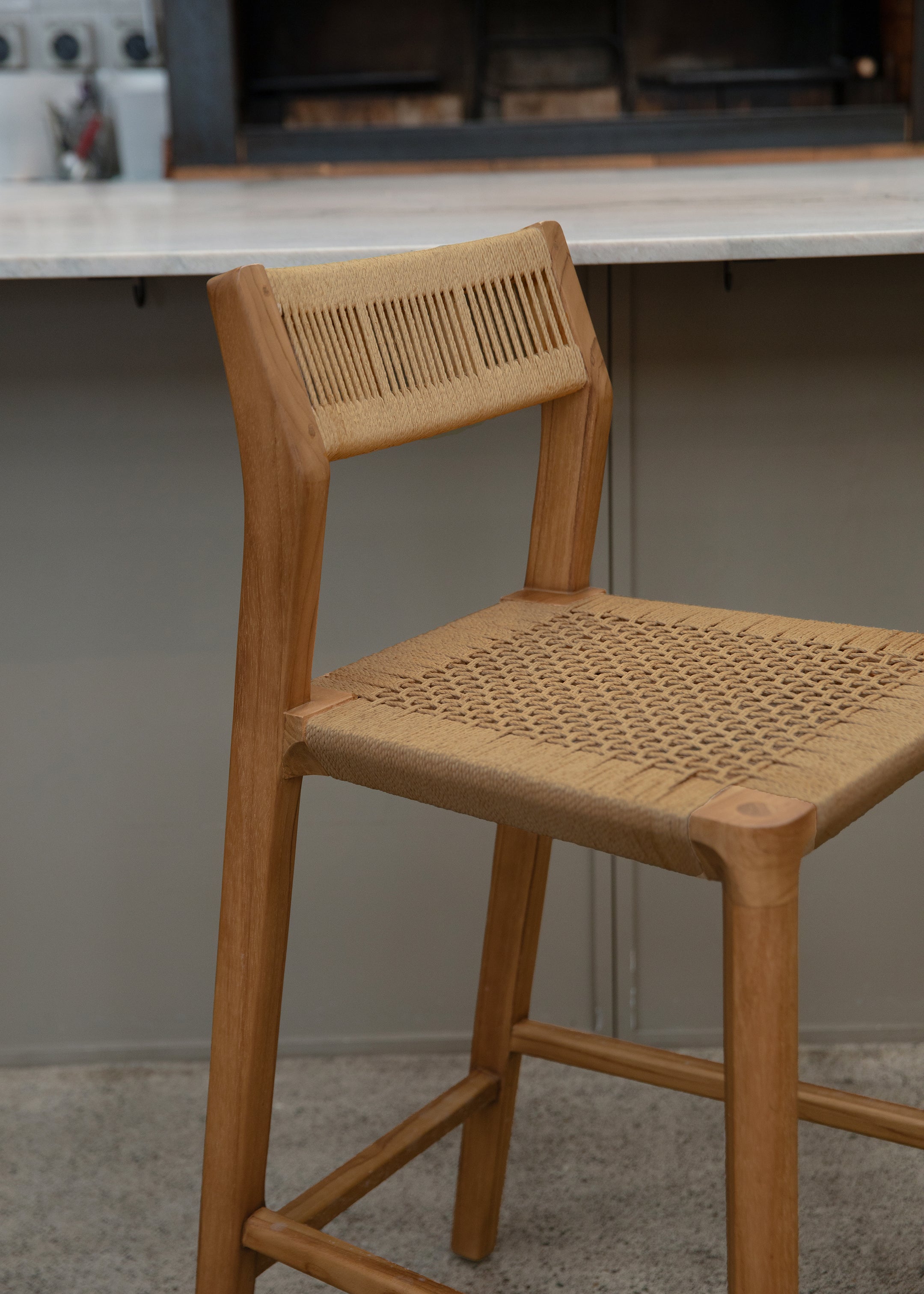 Glide Luxe Stool / Natural Loom