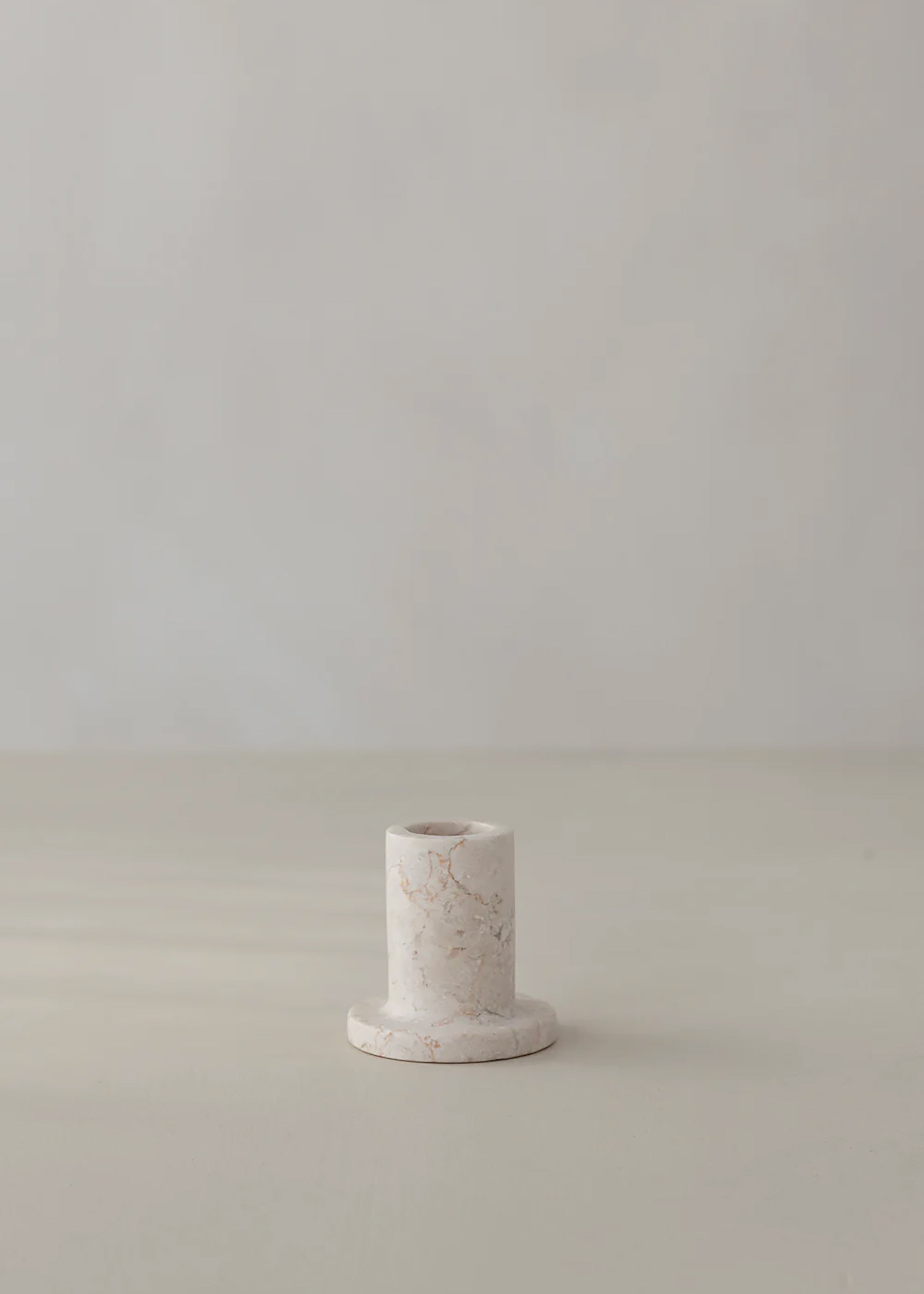 Haru Marble Candle Holder / Cream