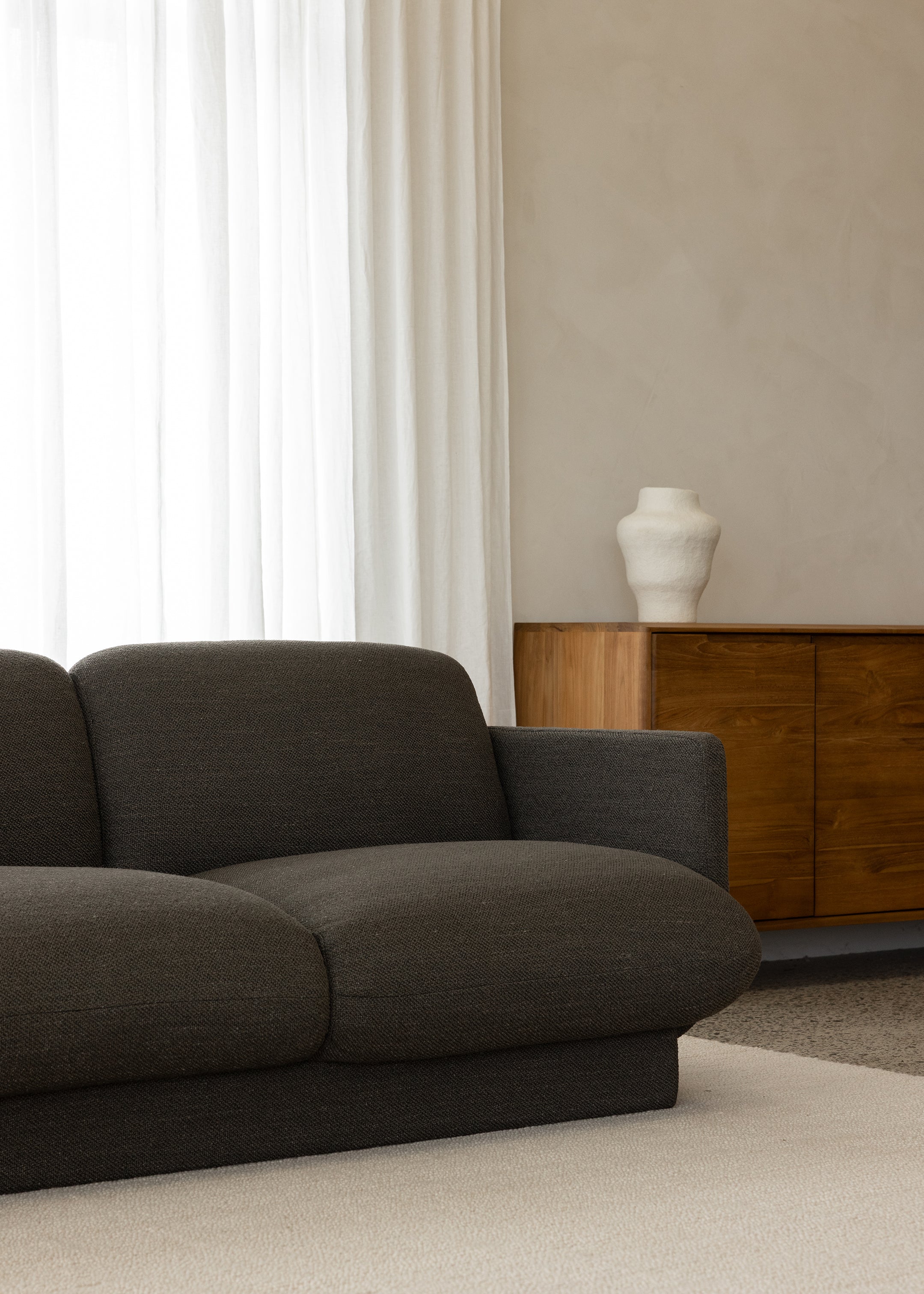 Ivy 3 Seater Sofa / Dark Olive