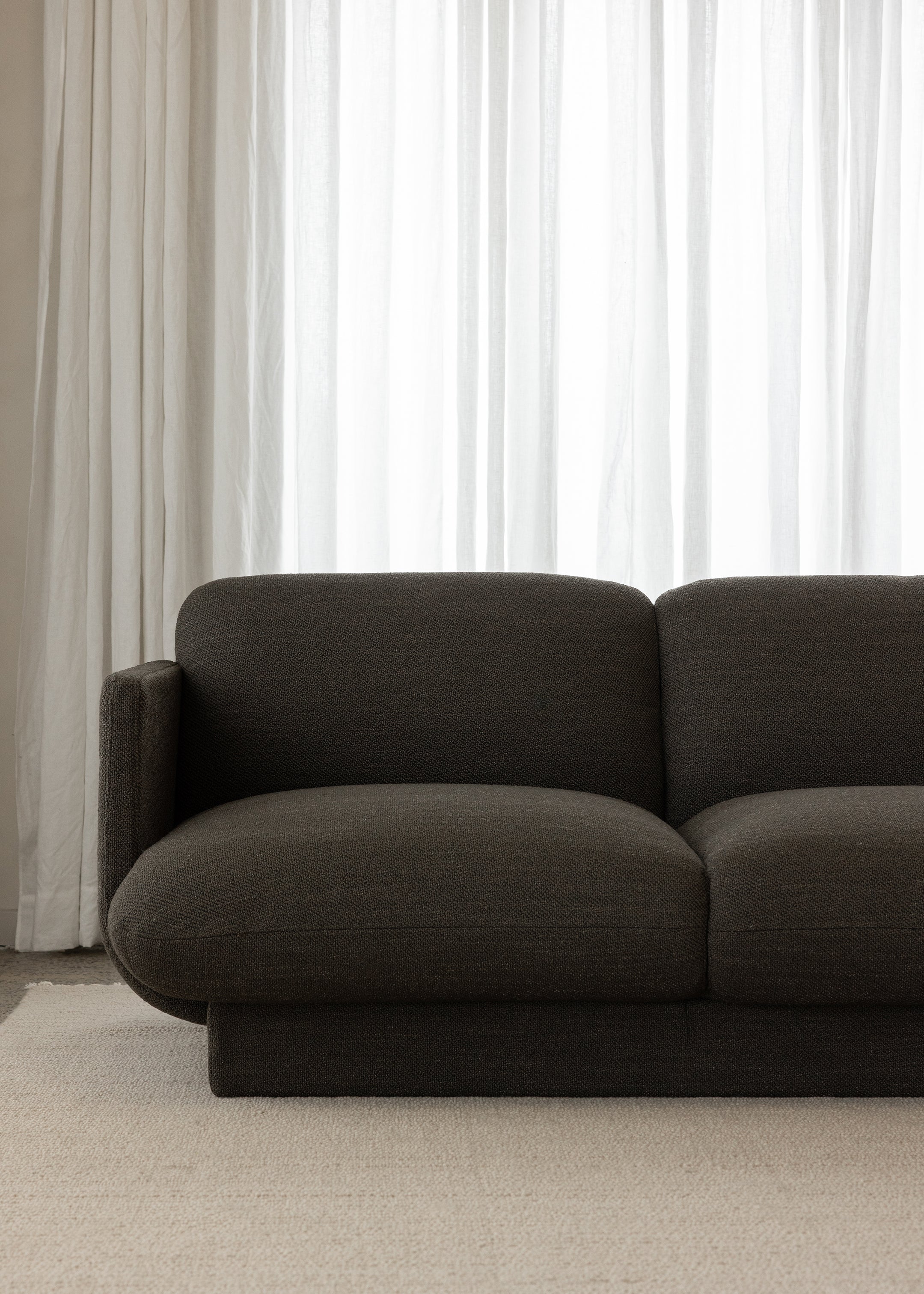 Ivy 3 Seater Sofa / Dark Olive