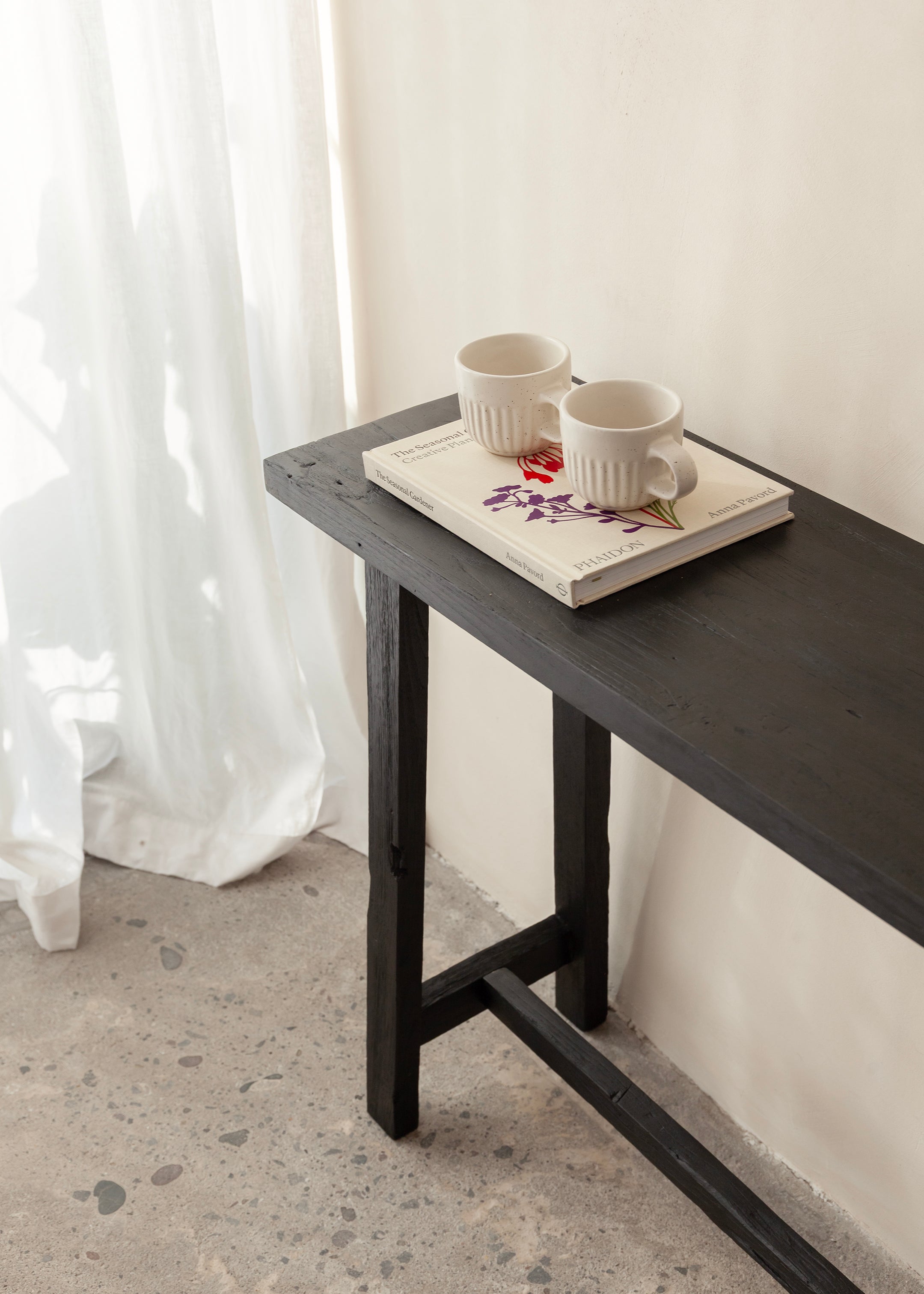 Jasmine Teak High Bench / Black