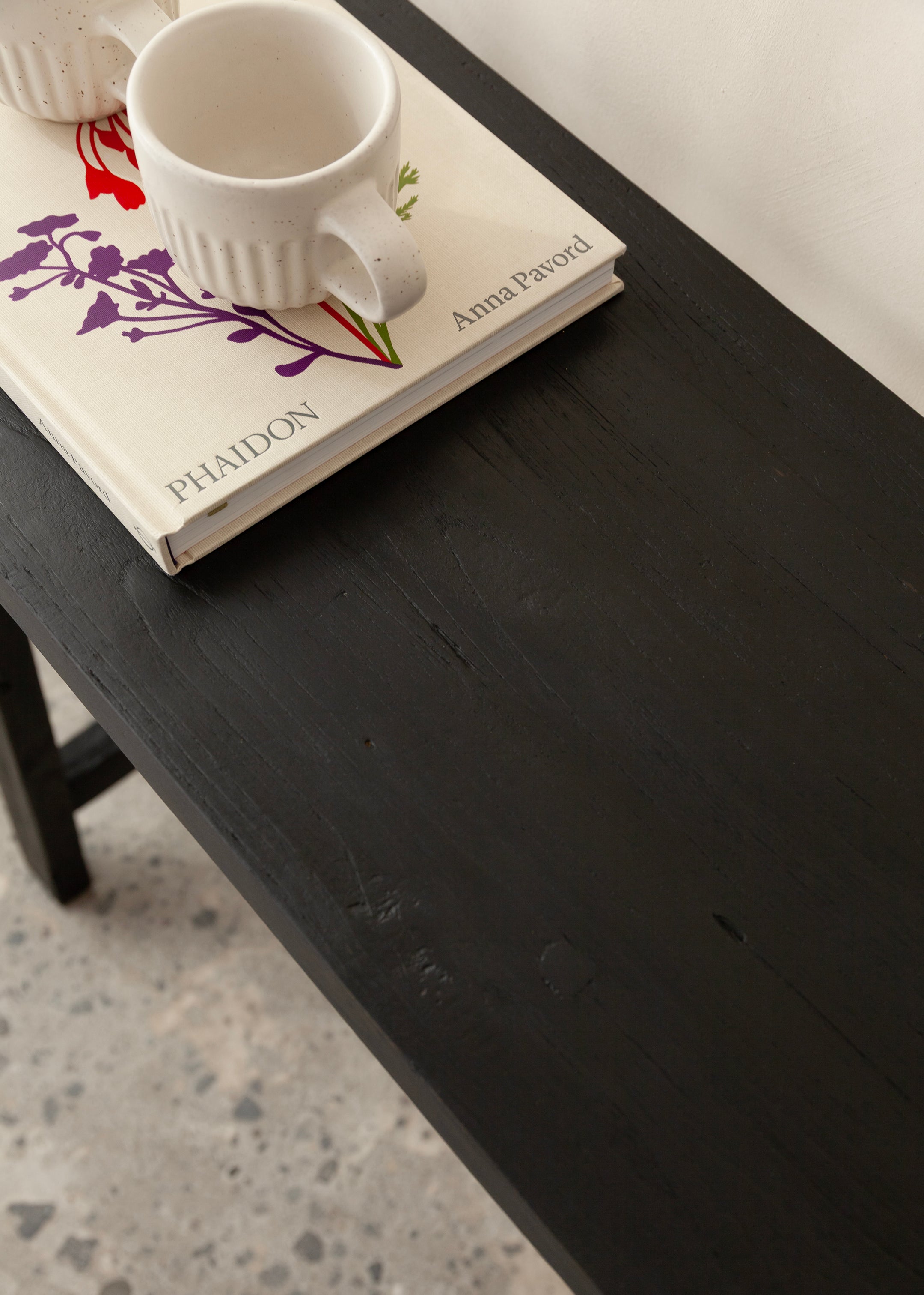 Jasmine Teak High Bench / Black