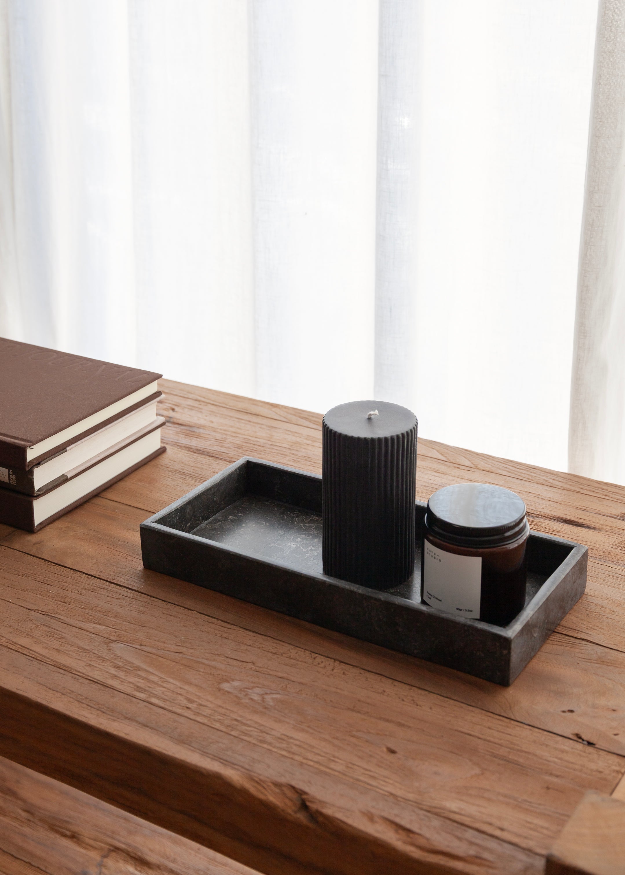 Jiro Marble Tray / Black