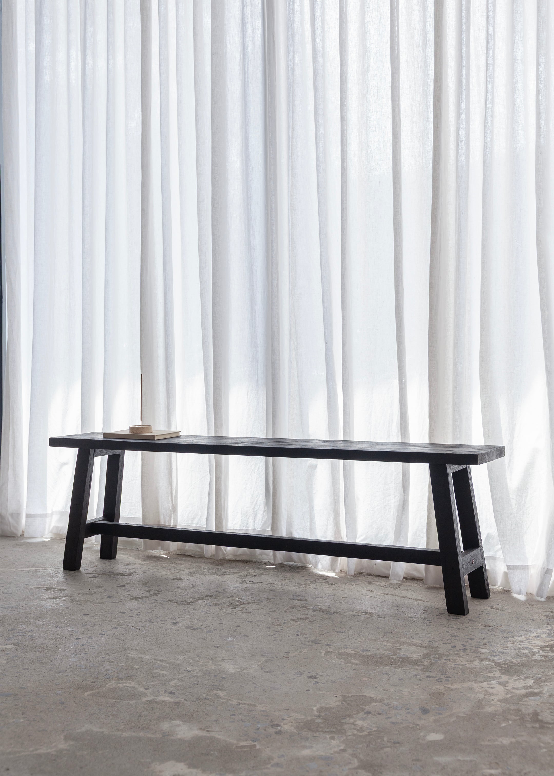 Jordy Teak Bench / Black