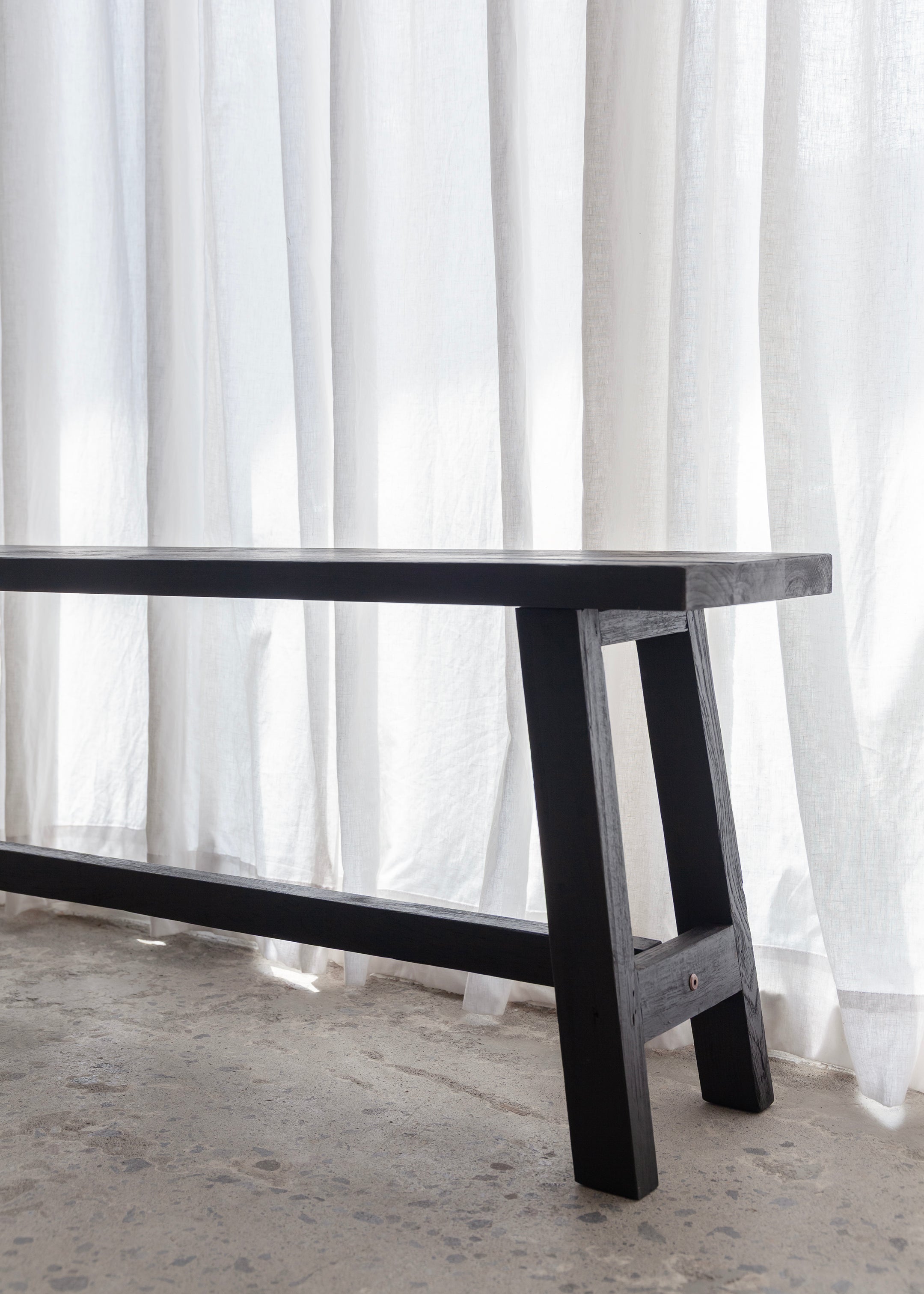 Jordy Teak Bench / Black