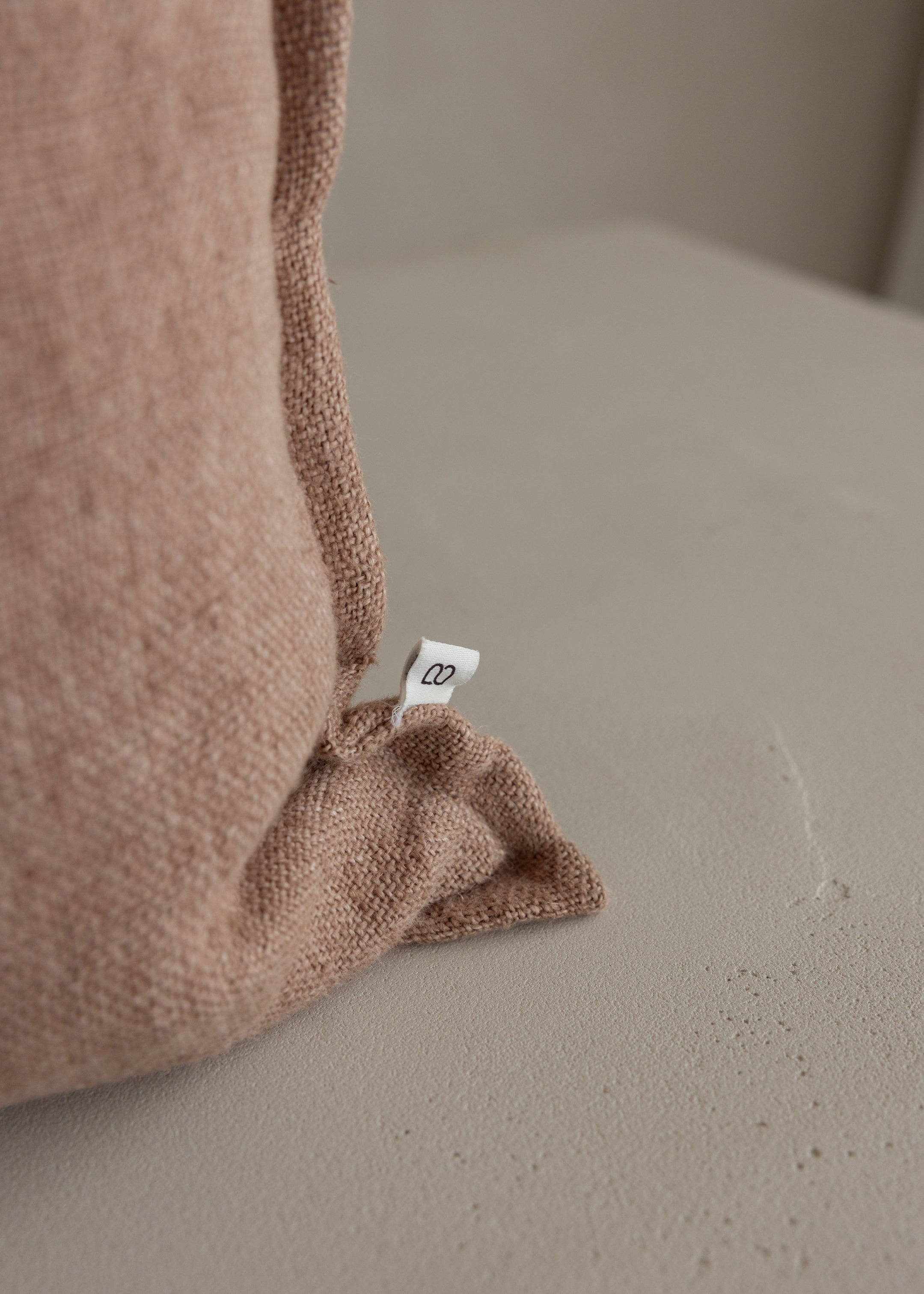 Flaxmill Cushion Cover / Clay