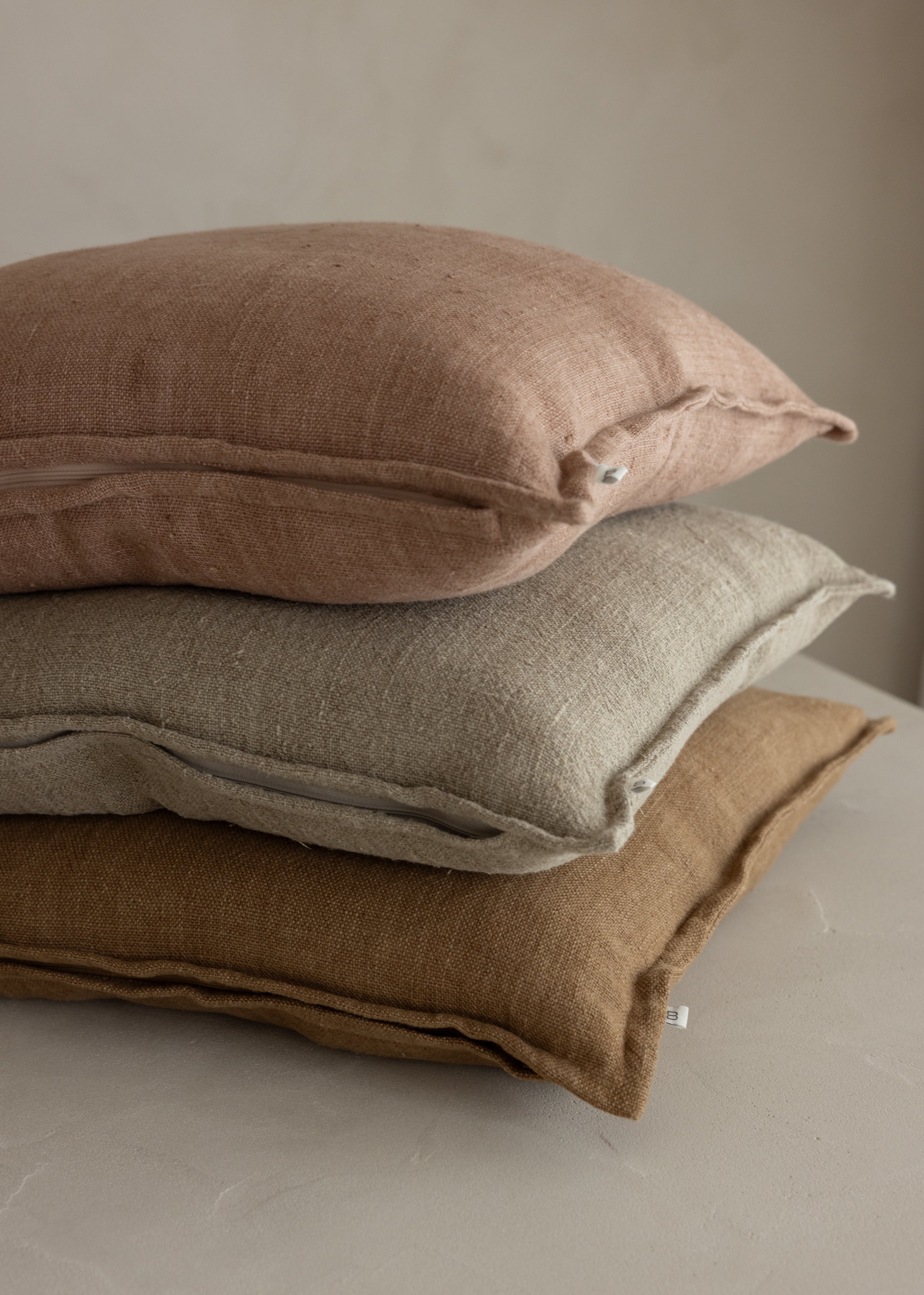 Flaxmill Cushion Cover / Clay