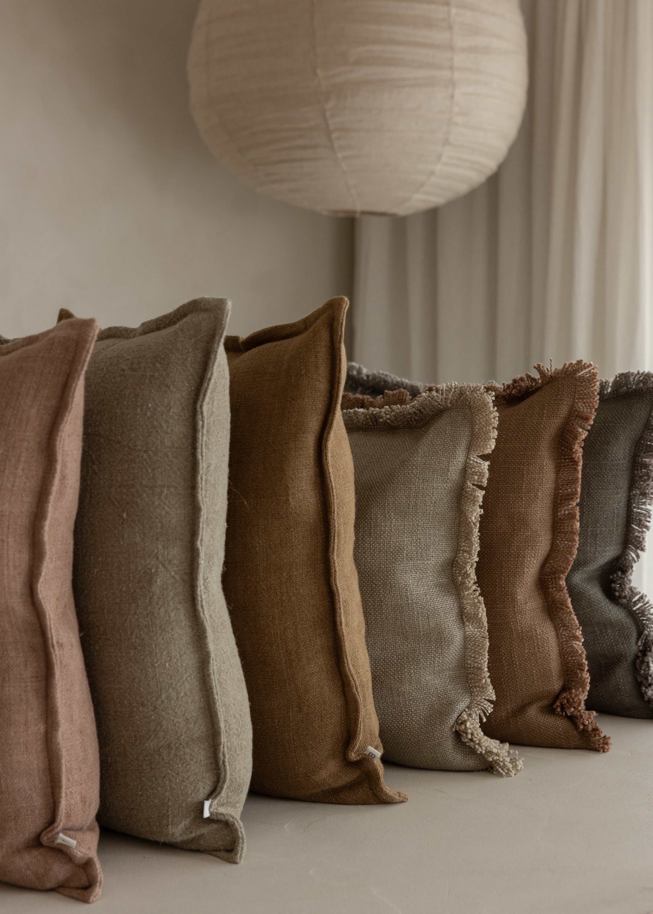 Flaxmill Cushion Cover / Clay
