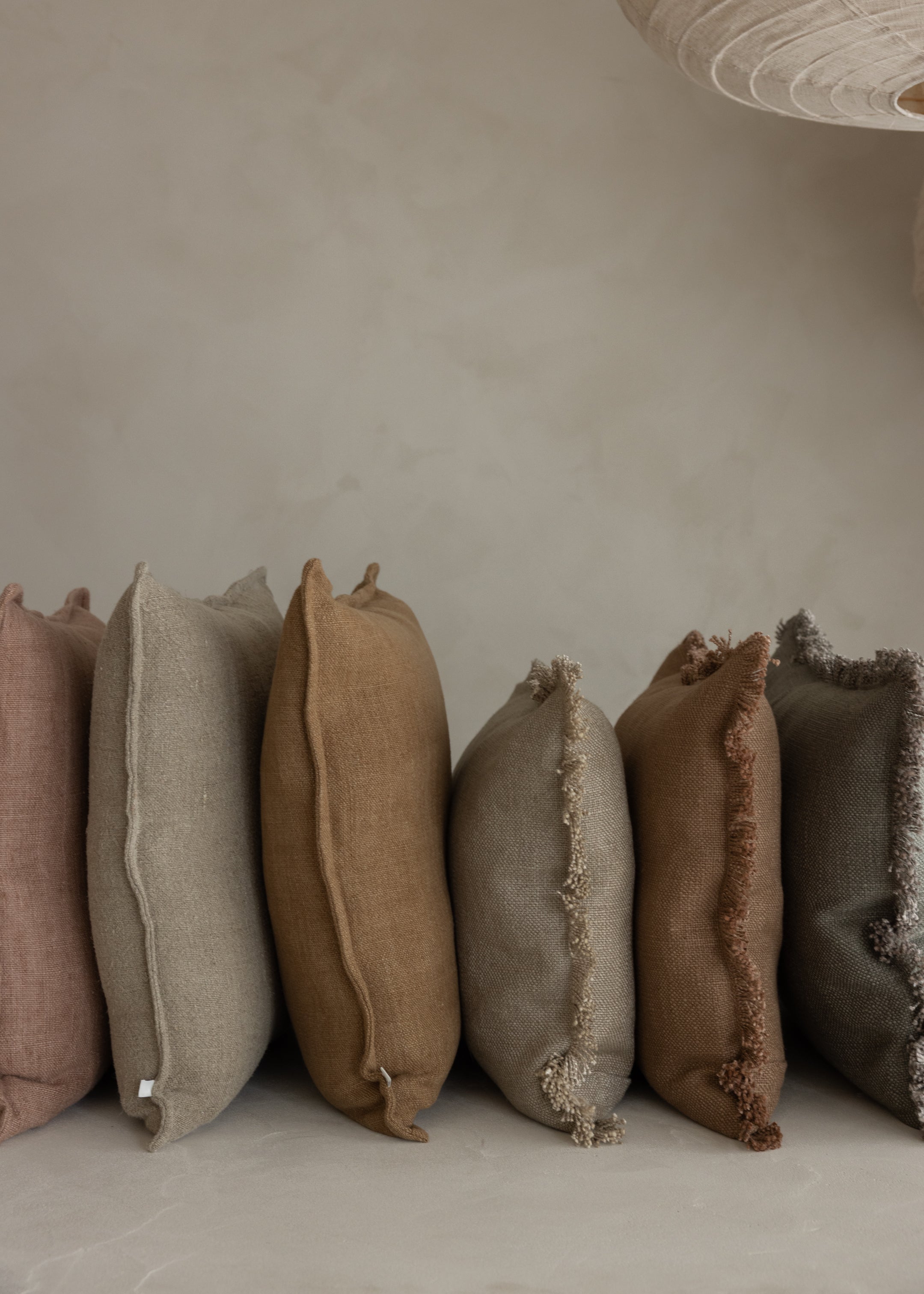 Flaxmill Cushion Cover / Clay