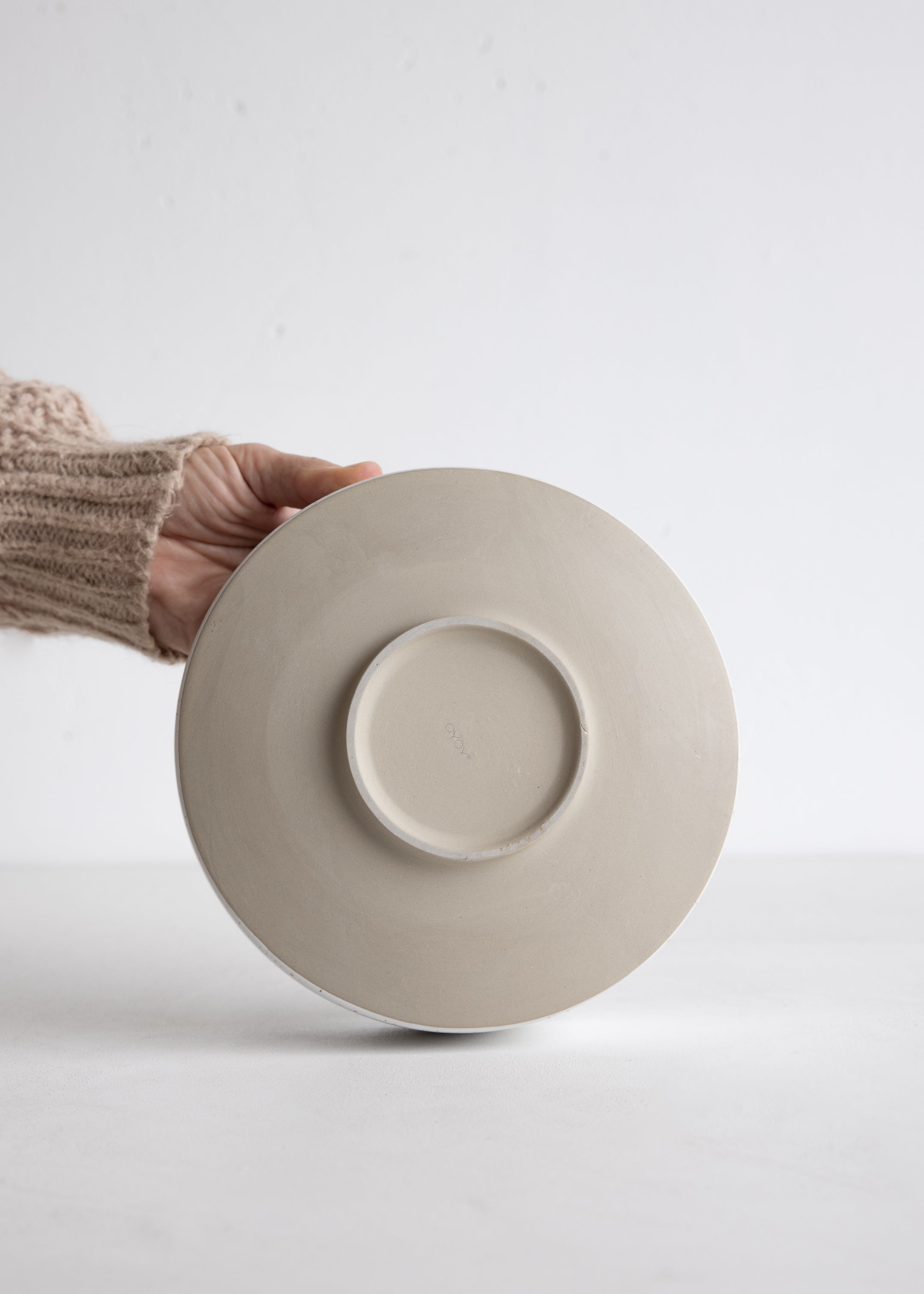 Hagi Bowl Large / White Light Brown