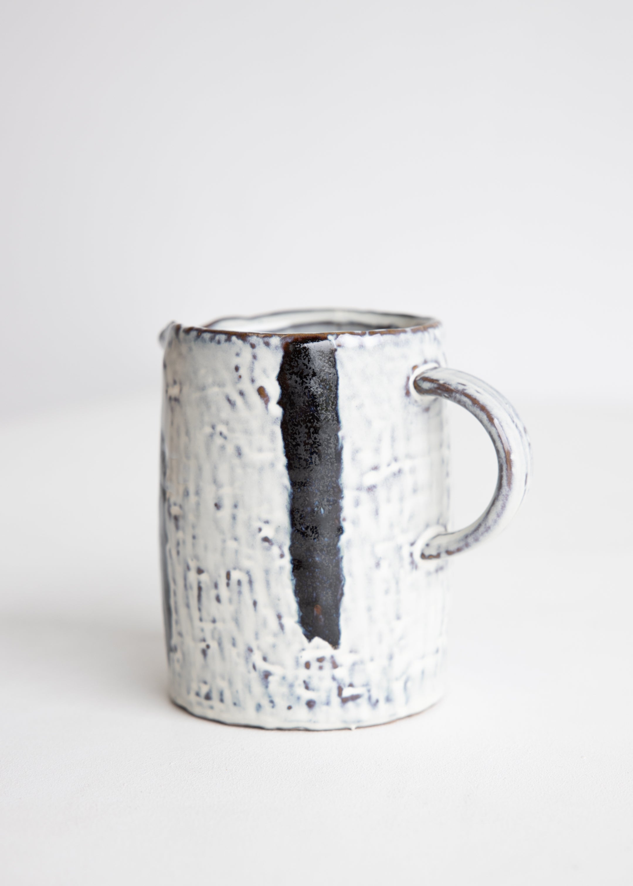 Stoneware Jug / Blue Stripes