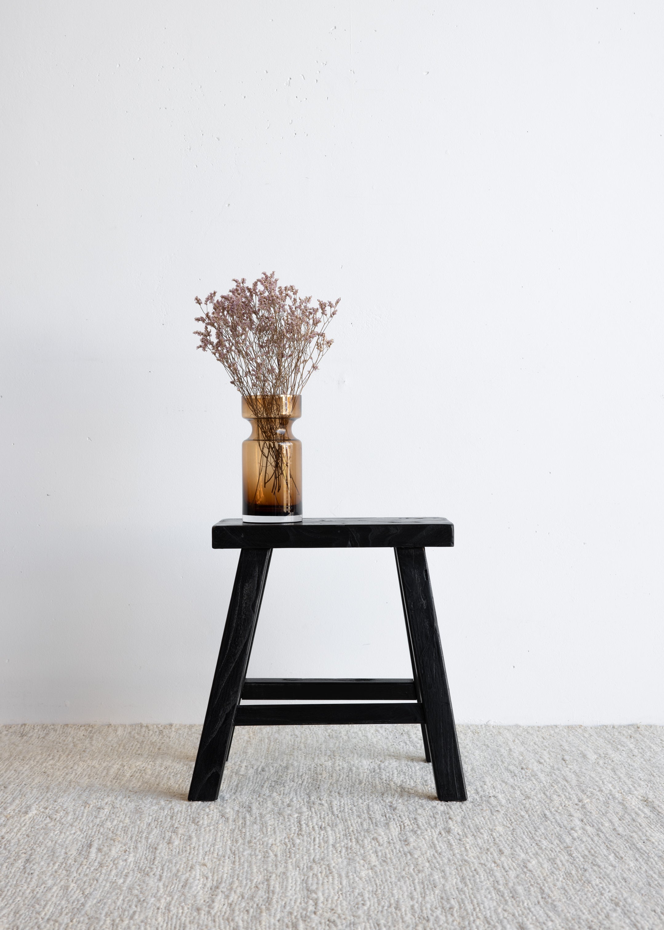 Parq Rectangle Stool / Black