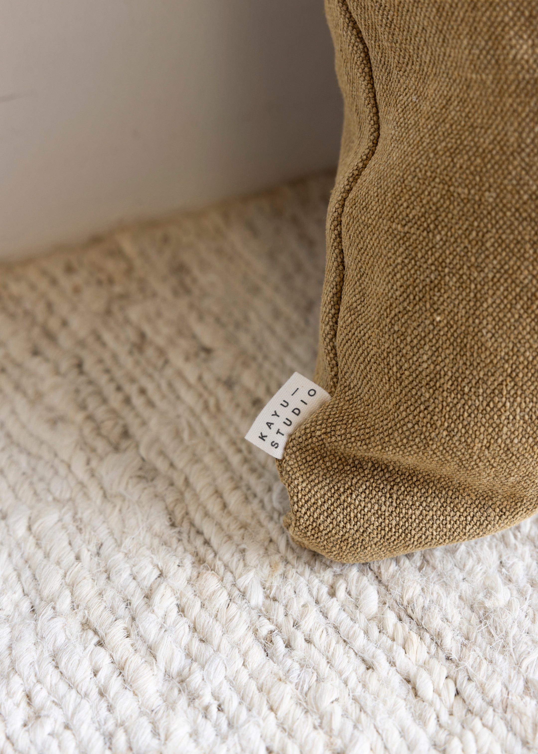 Linen Cushion Cover 60 x 60 / Cumin