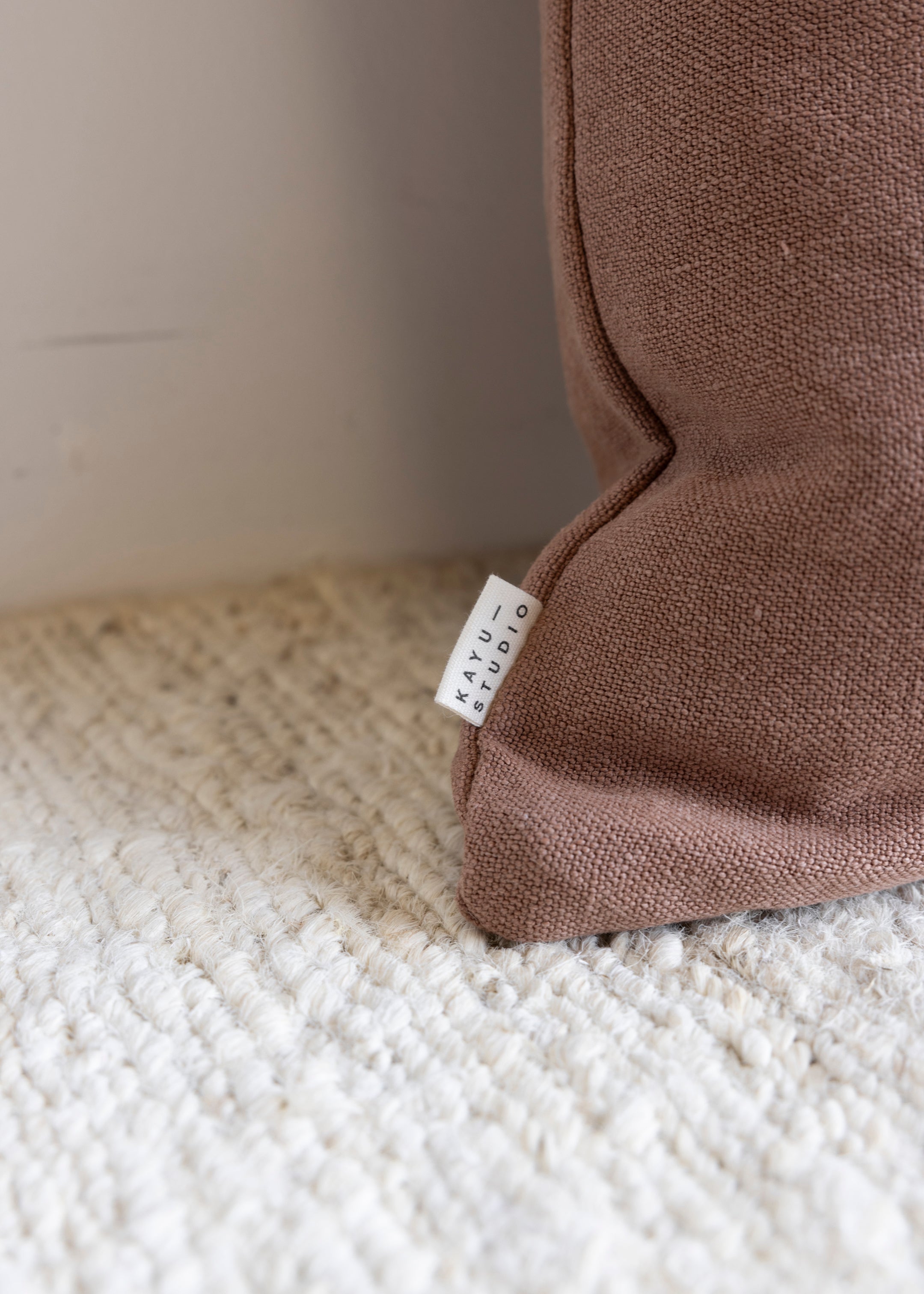 Linen Cushion Cover 60 x 60 / Clay