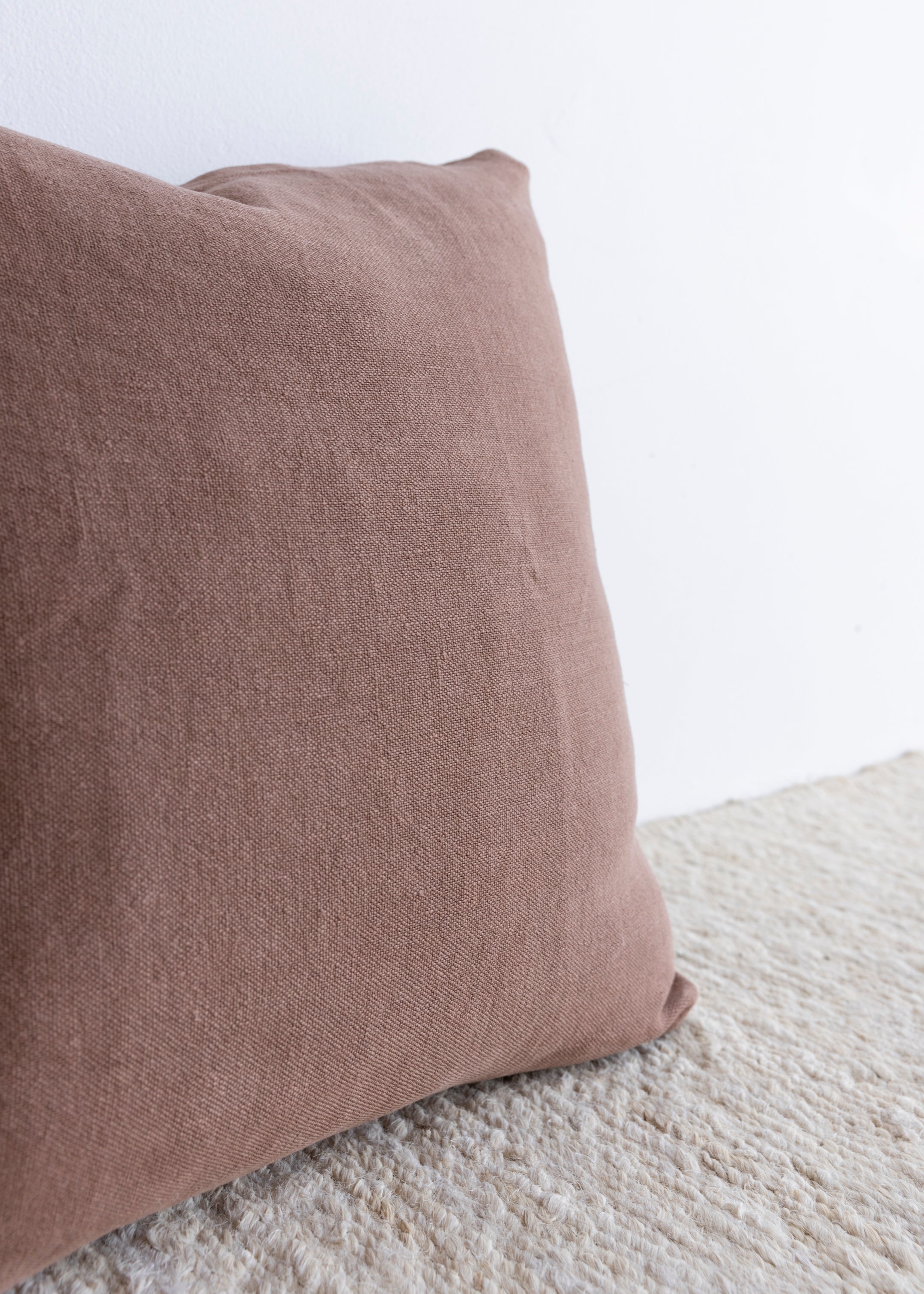 Linen Cushion Cover 60 x 60 / Clay