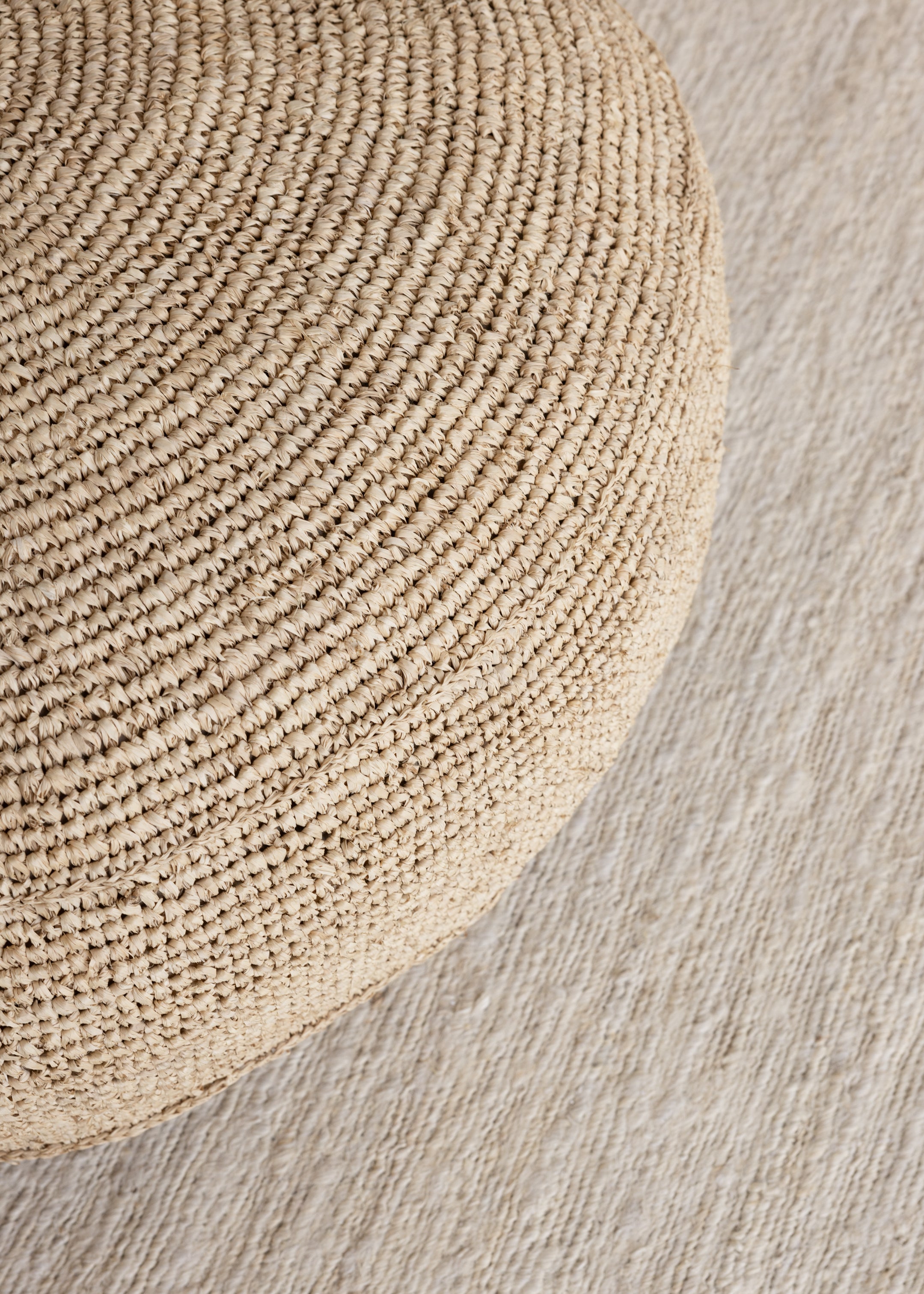 Sisal Pouf 80cm / Natural