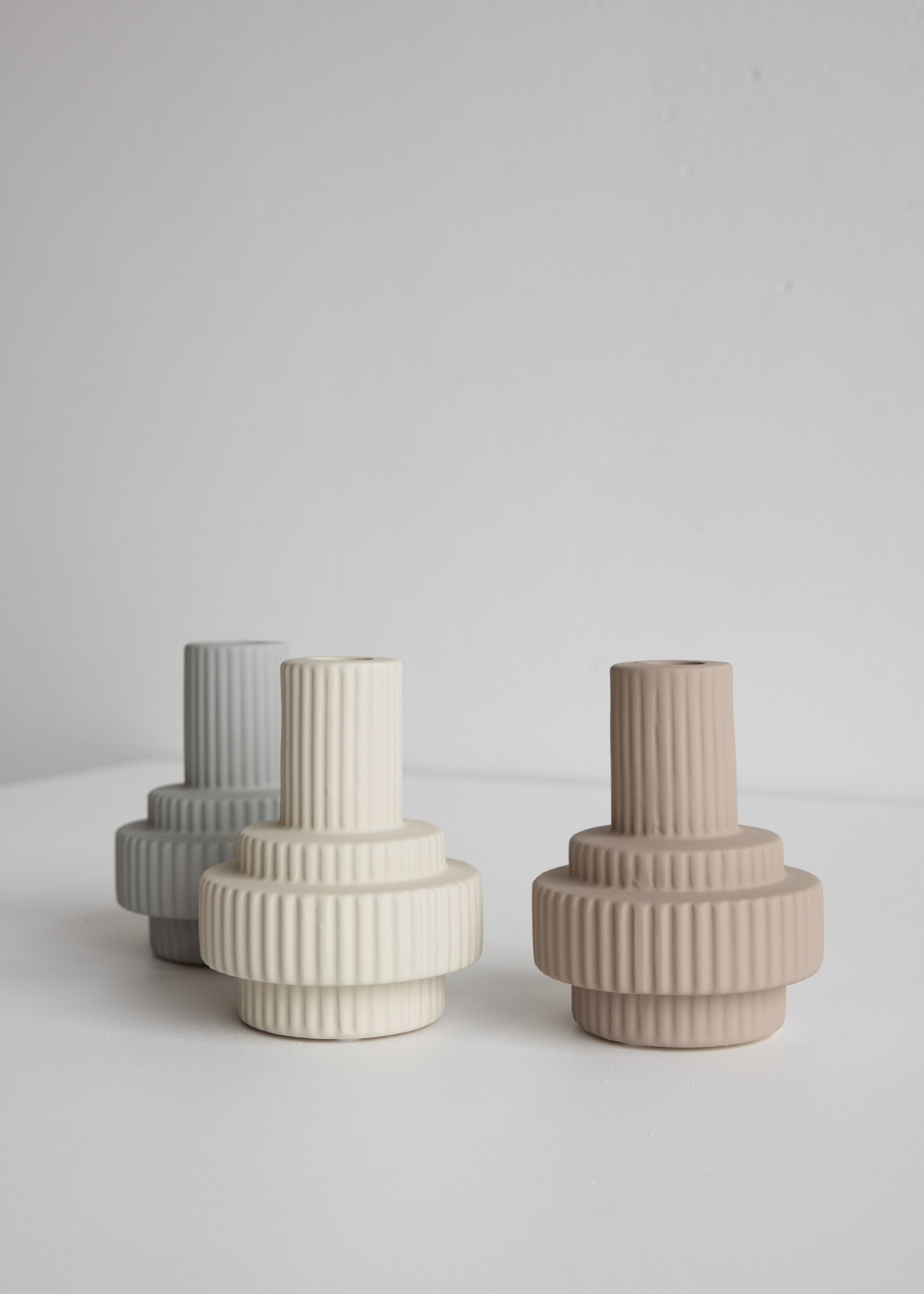 Burj Candle Holder / Cashmere