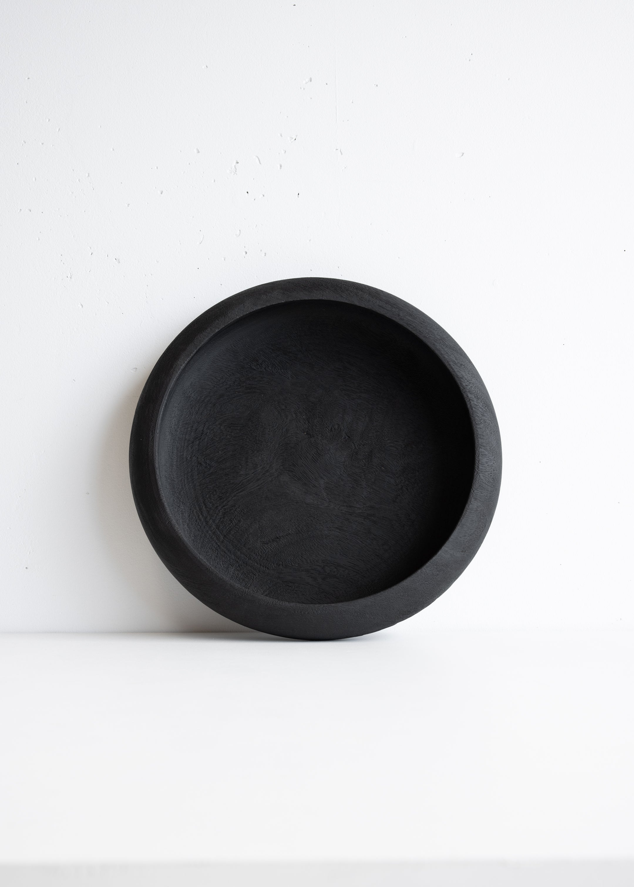 Disc Teak Bowl / Black