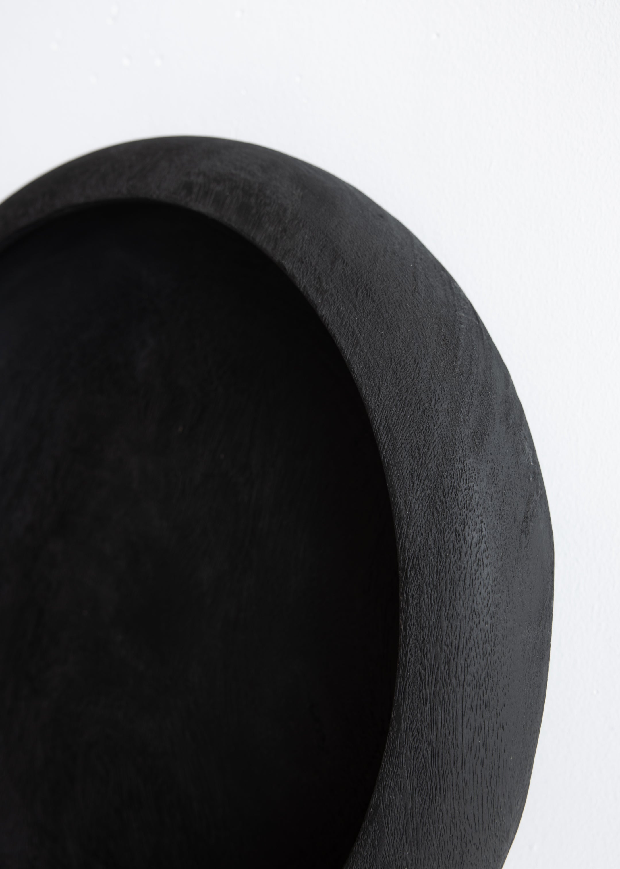 Disc Teak Bowl / Black
