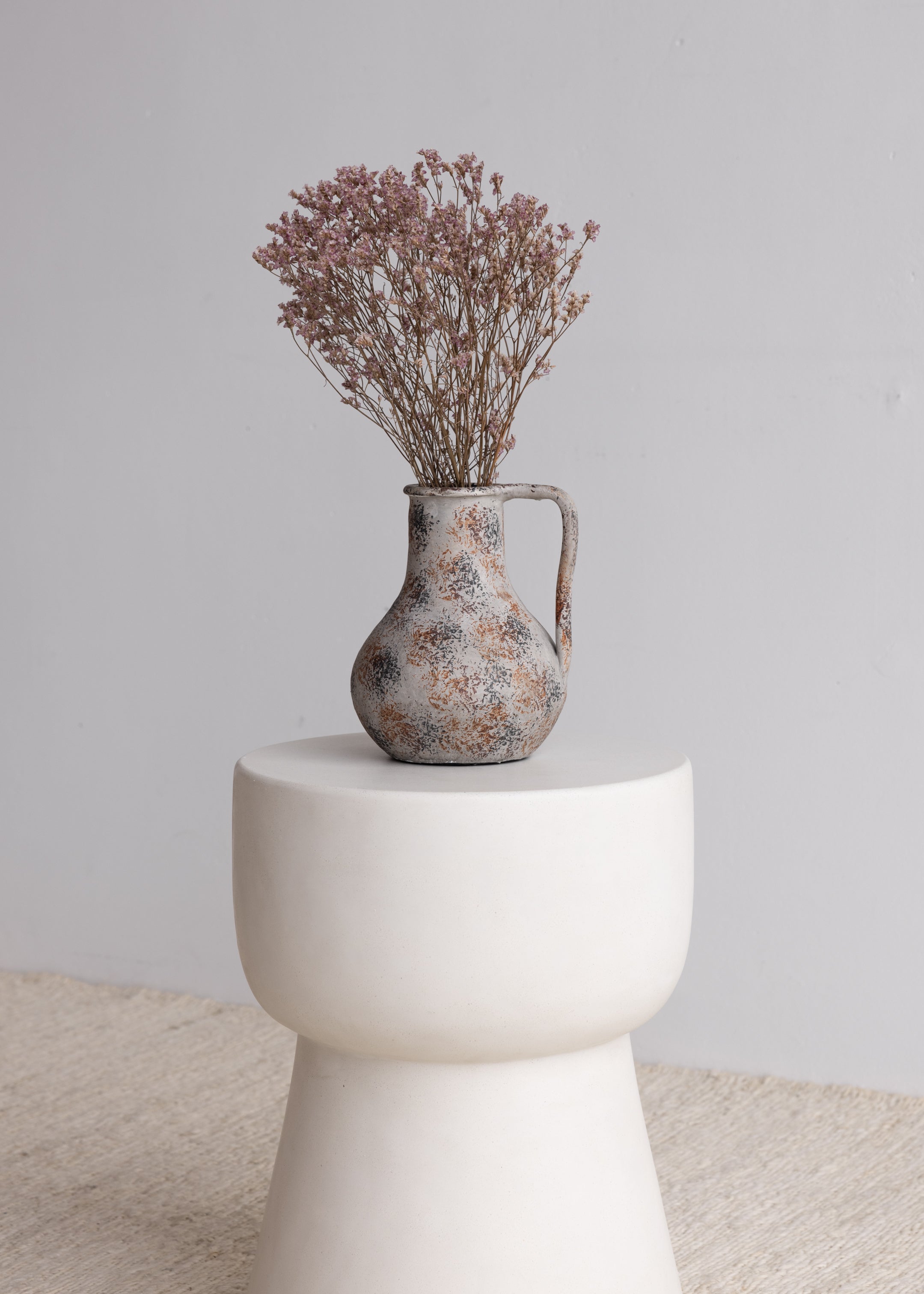 Frankie Stone Stool / Bone