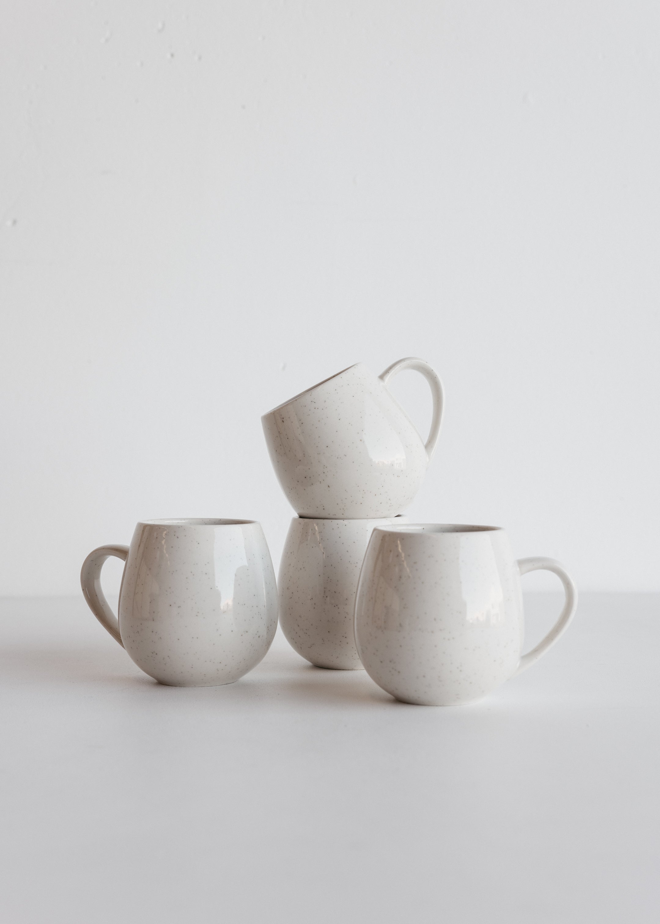 Hug Mug Set 4 / Speckle White