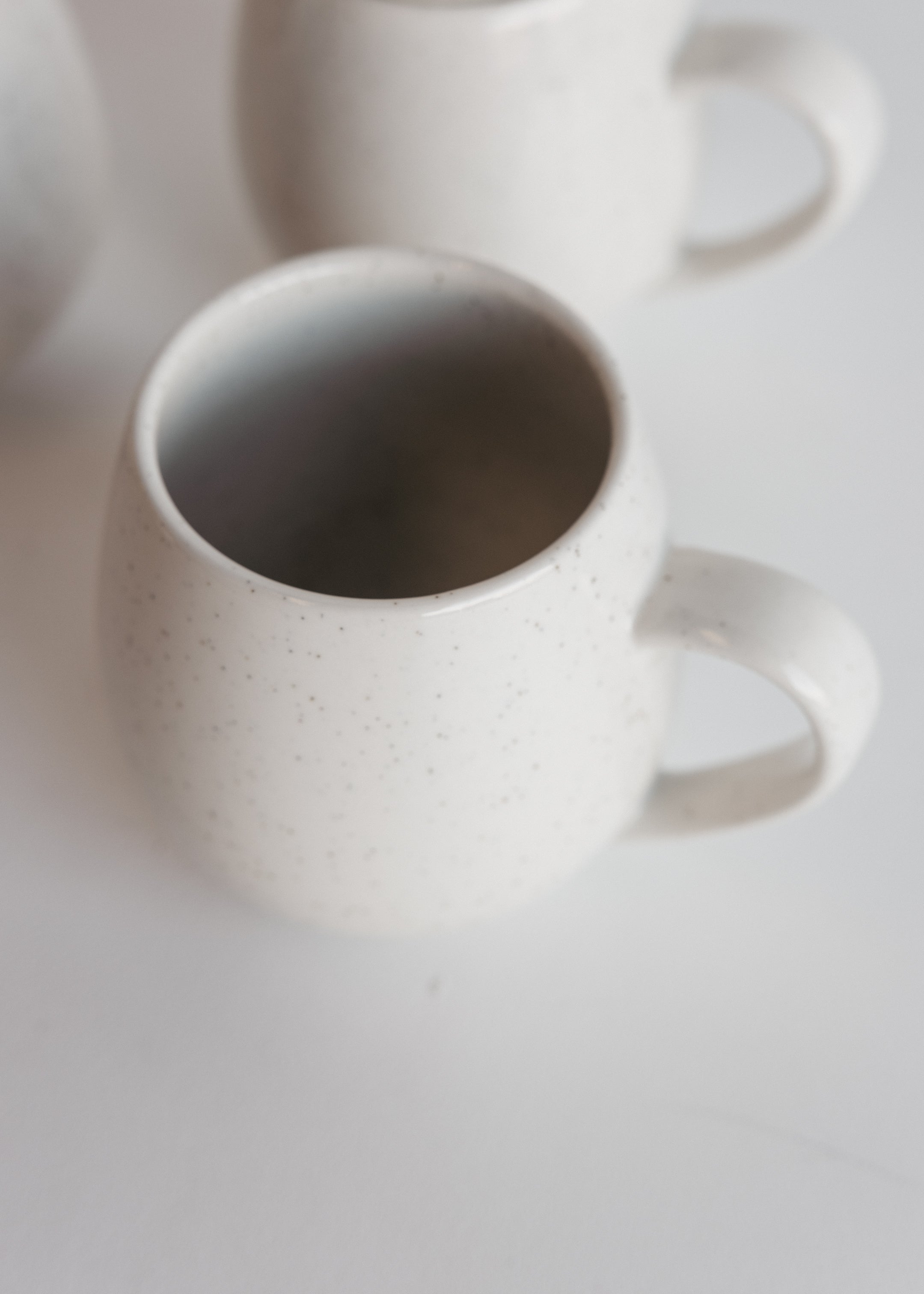 Hug Mug Set 4 / Speckle White