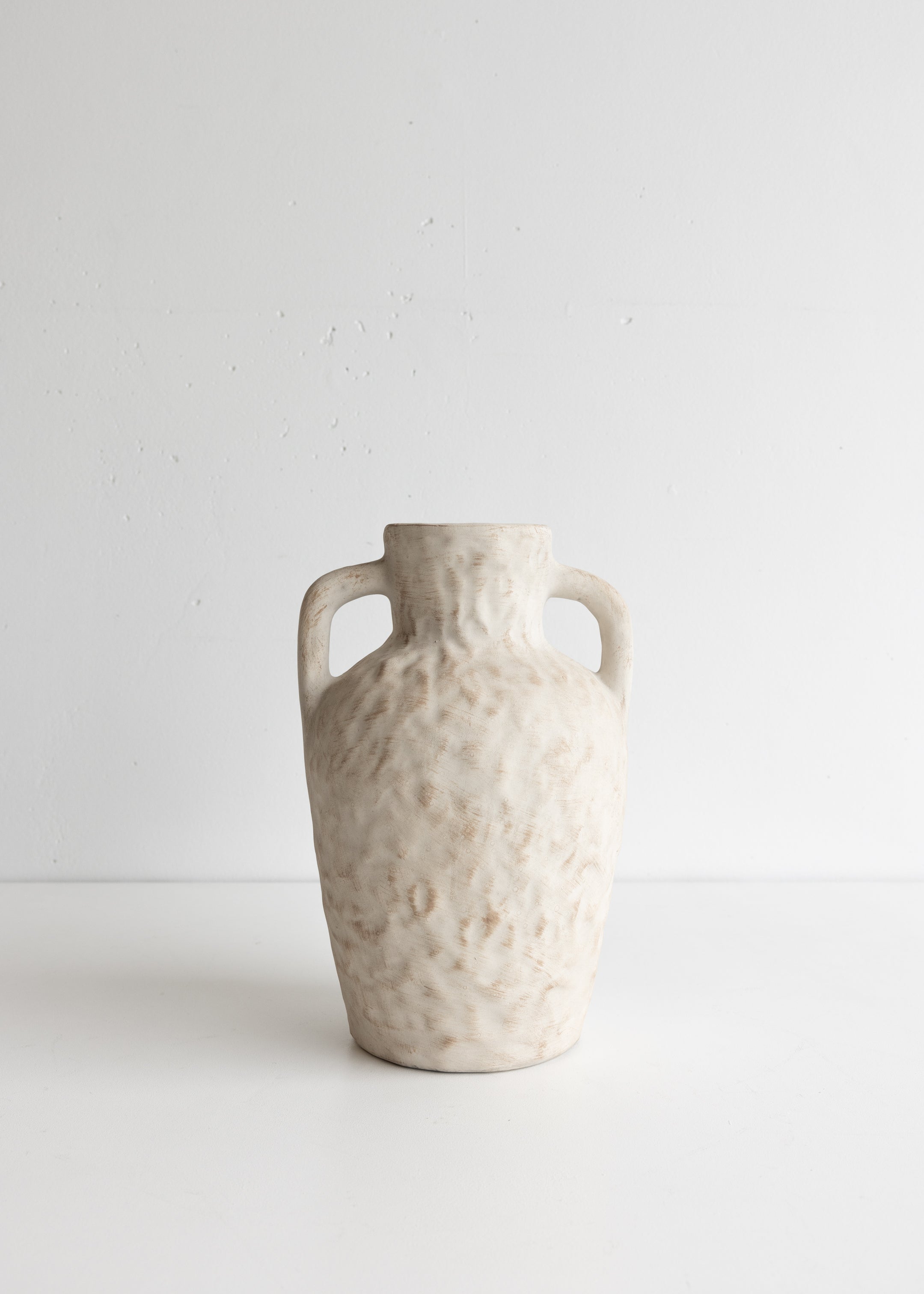 Rustic Ceramic Vase with Handles