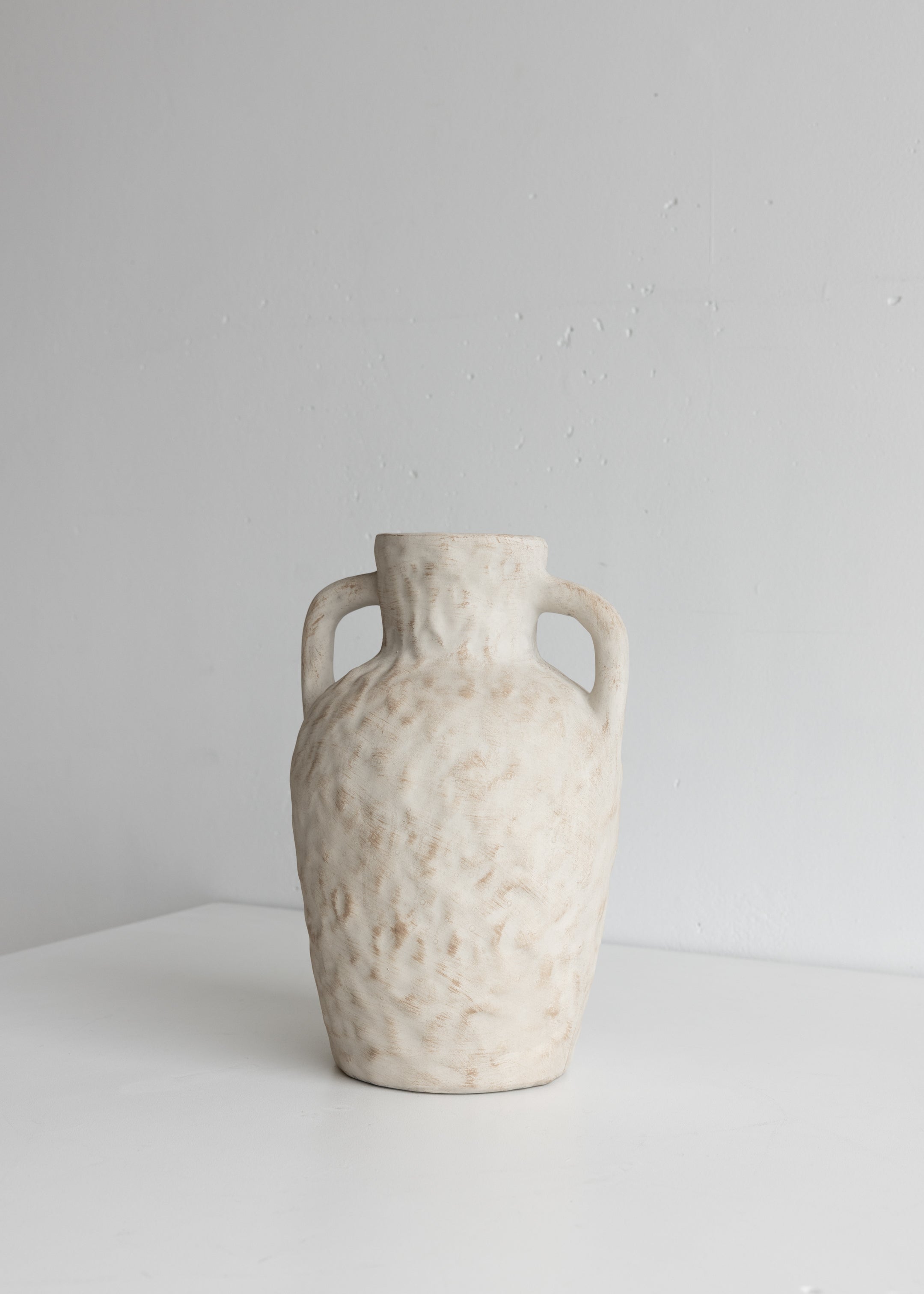 Rustic Ceramic Vase with Handles
